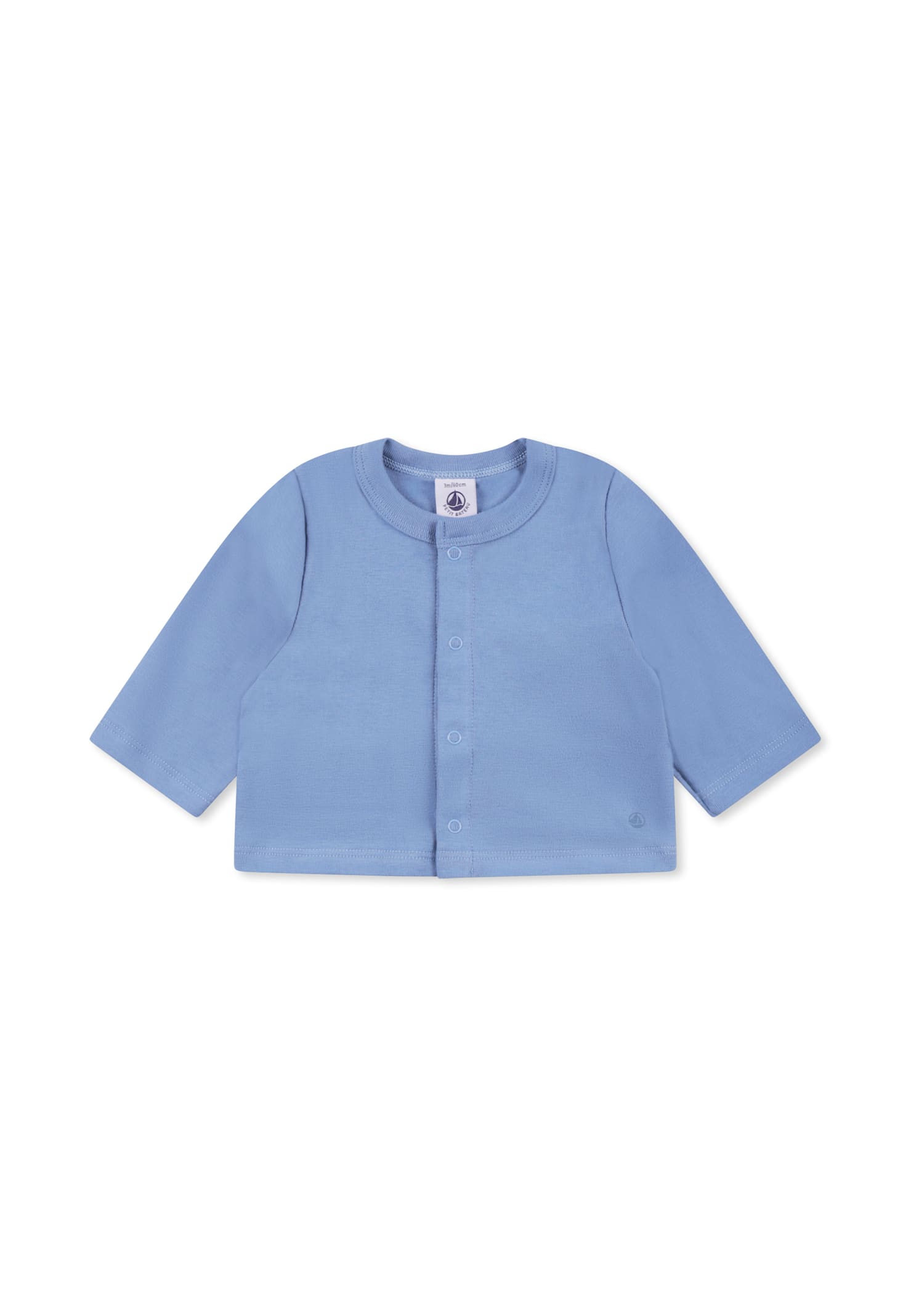 Petit Bateau Light Blue Romper Set For Baby Boy