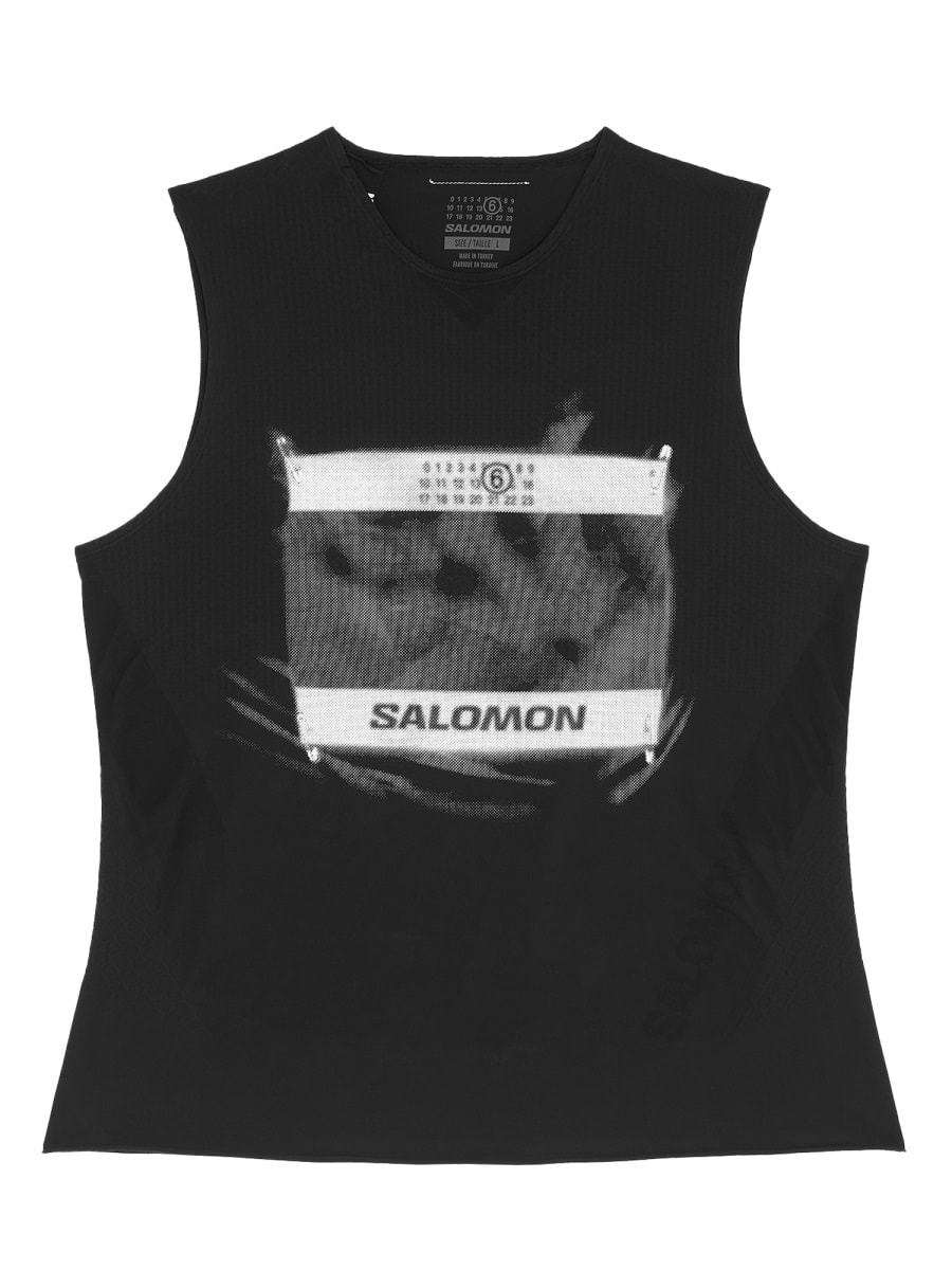 Mm6 Maison Margiela Mm6 X Salomon Edition Crewneck Tank Top Black