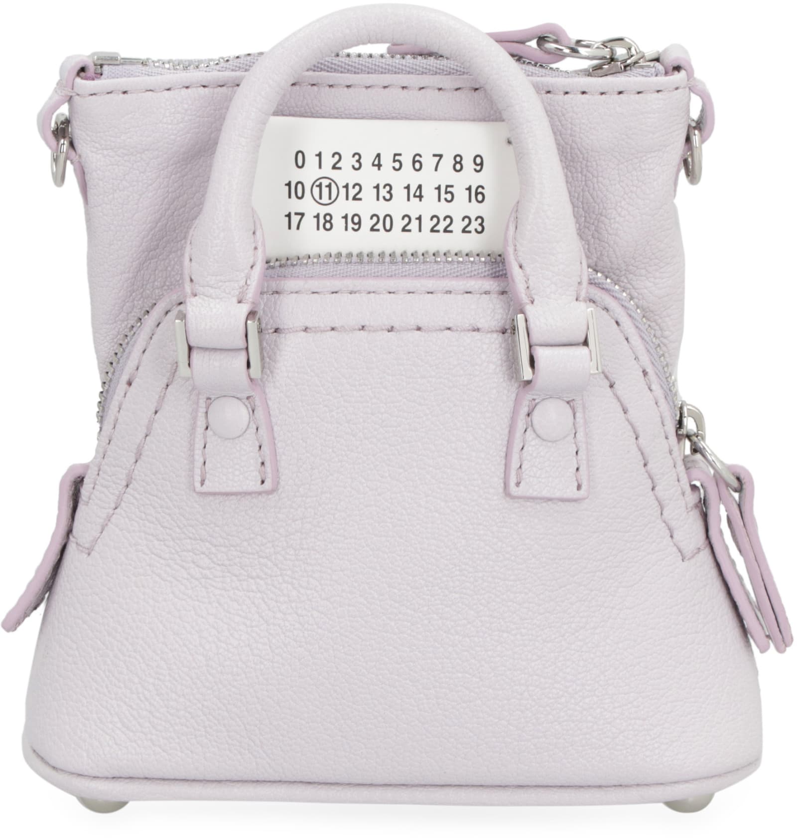 Shop Maison Margiela 5ac Classique Baby Leather Crossbody Bag In Lilac