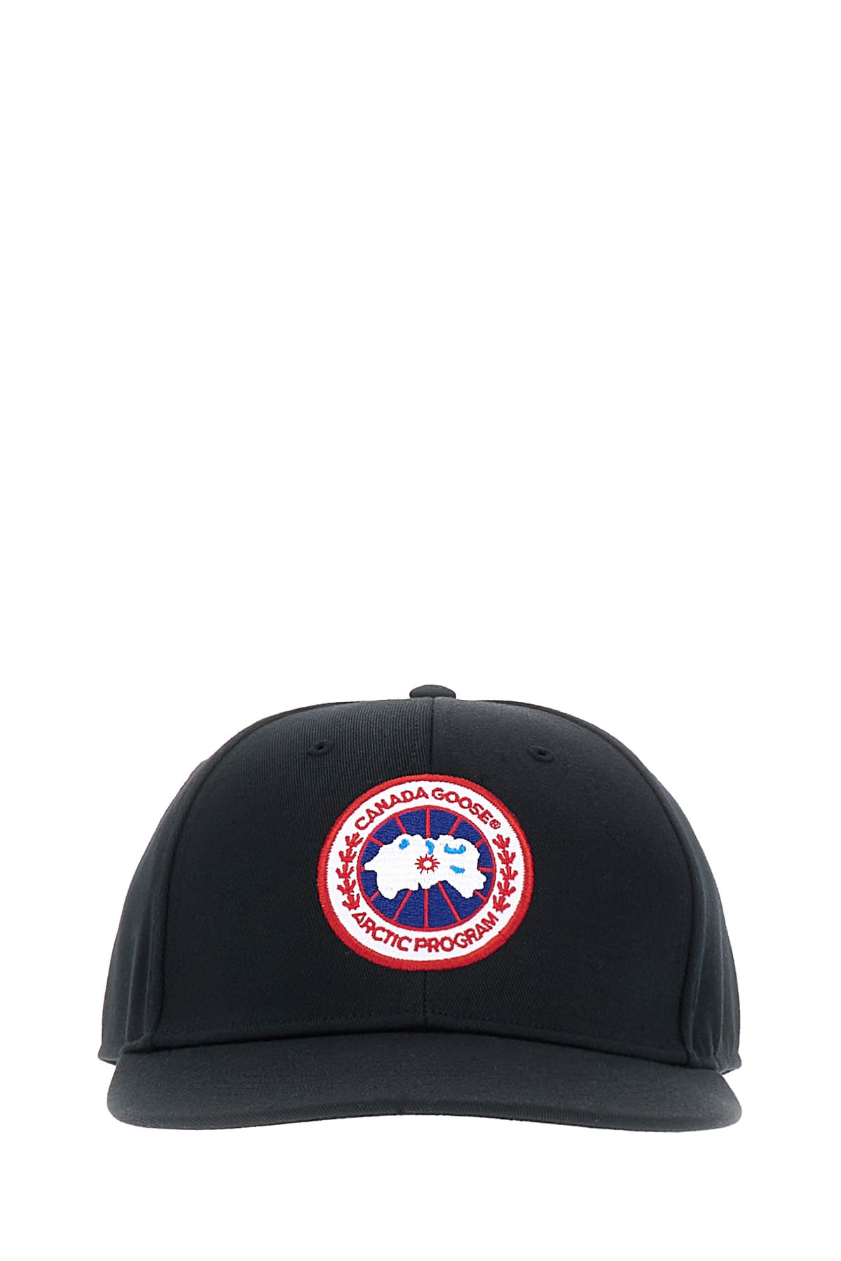 Canada Goose Black Cotton Artic Baseball Cap In 61