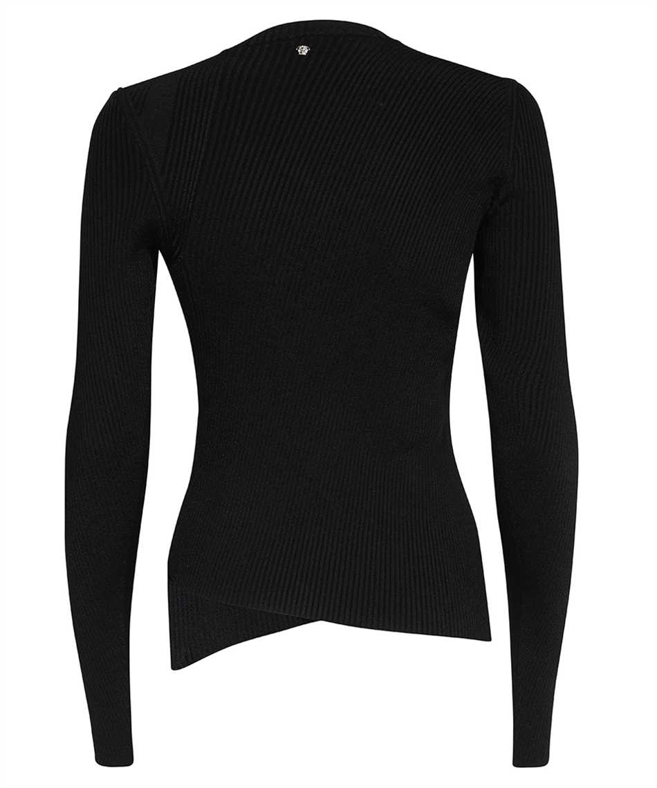 Shop Versace Crew-neck Sweater In Black