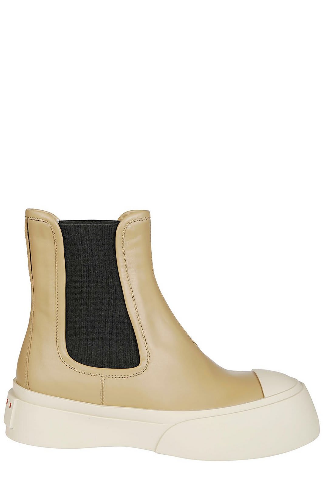 Shop Marni Chelsea Ankle Boots In White