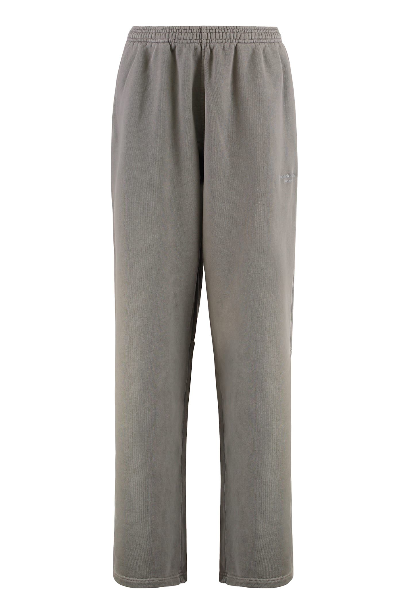 Alexander Wang Cotton Track-pants In Gray