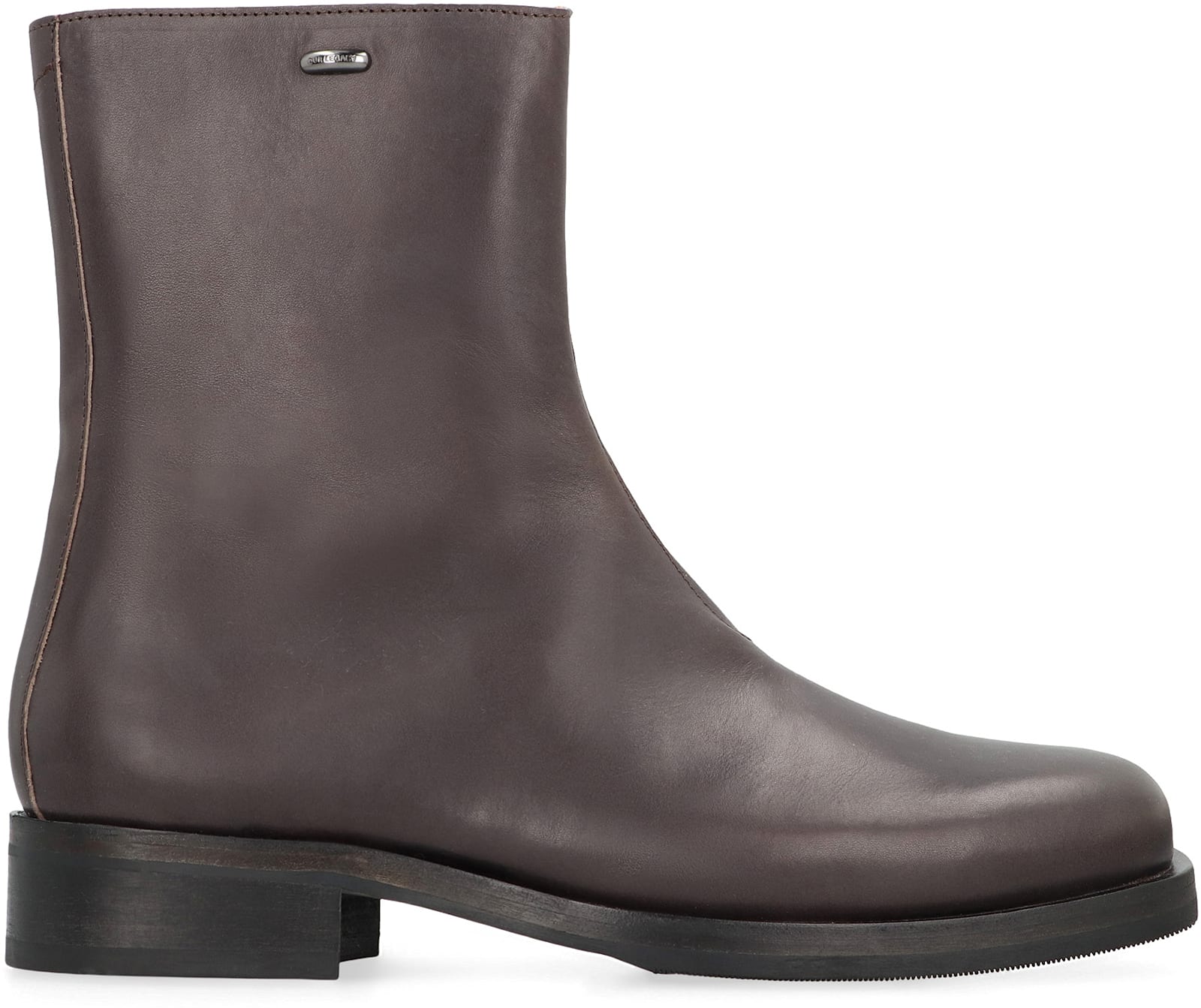 Our Legacy Brown Leather Boots Truck In Brown