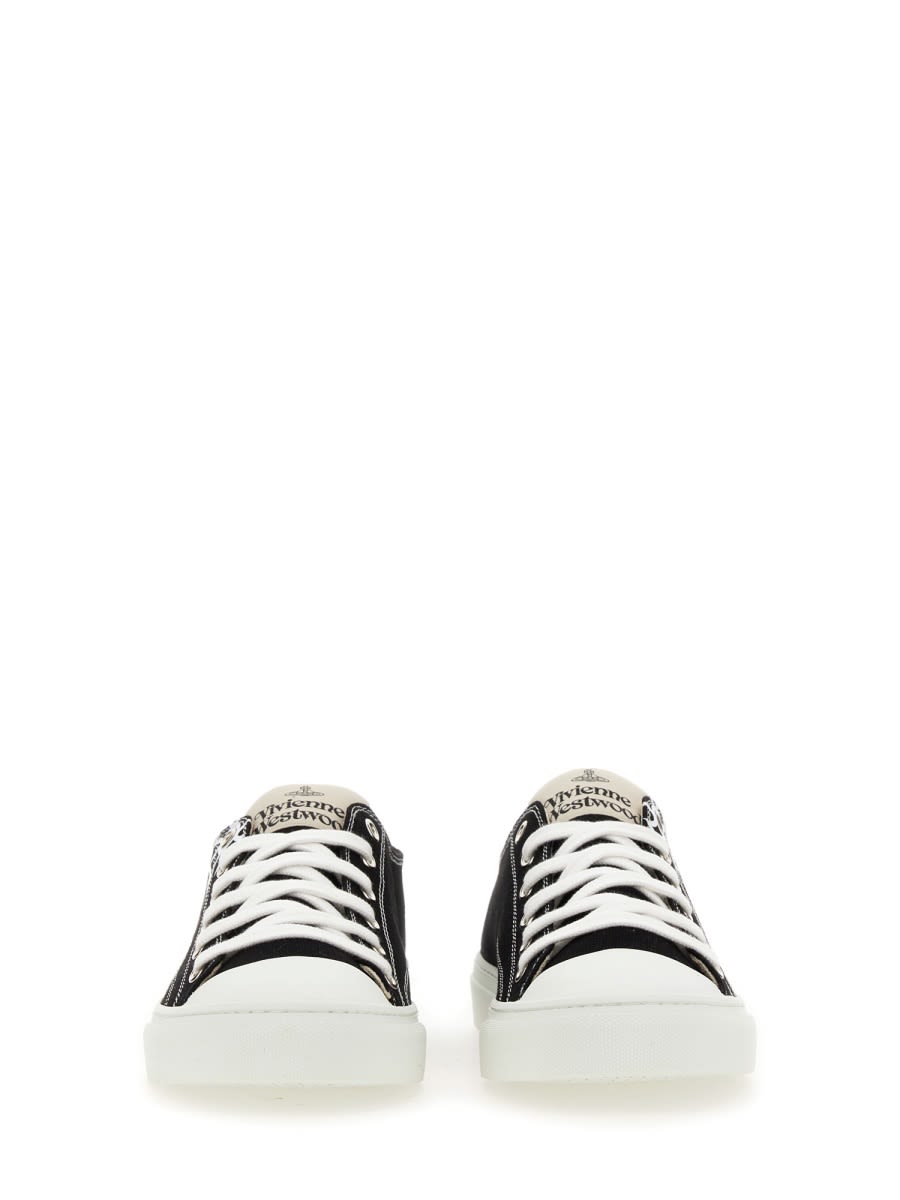 Shop Vivienne Westwood Sneaker Plimsoll In Black