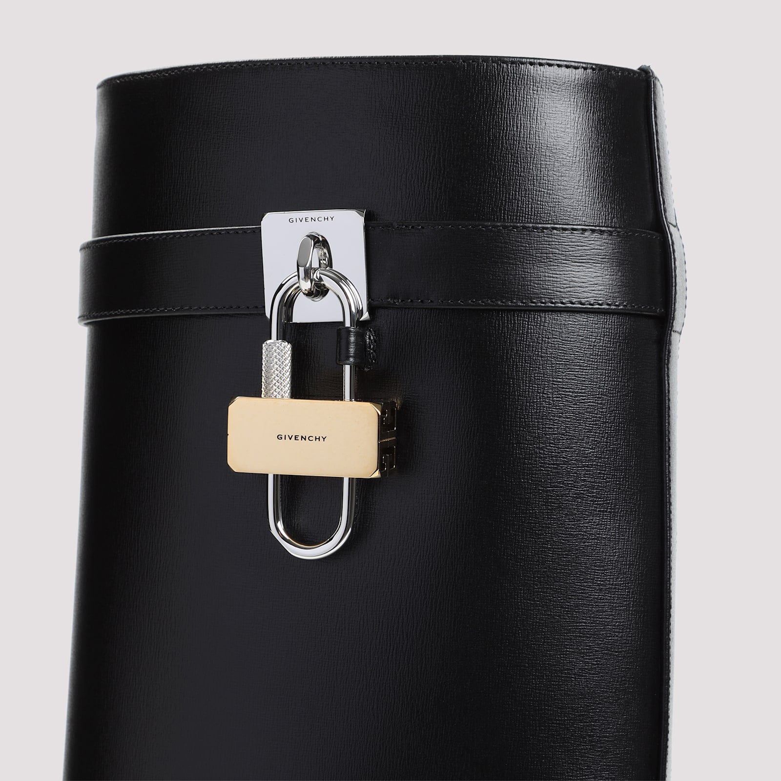 Givenchy High-heeled Boots With Structured Silhouette And Decorative Detail In Black