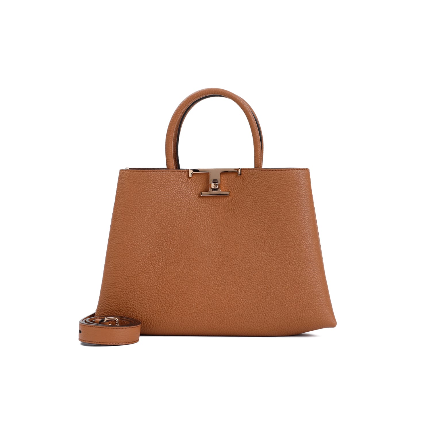 Shop Tod's T Timeless Shopping Bag In Kenia Scuro