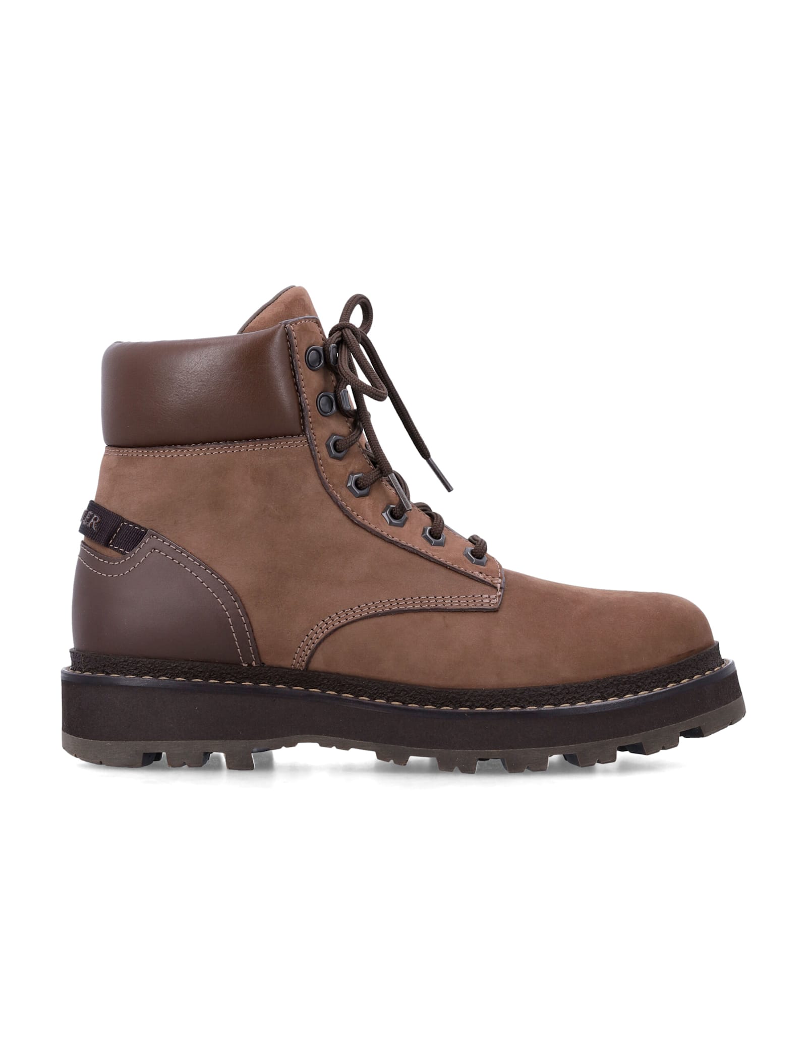 Shop Moncler Peka Trek Hiking Boots In Brown