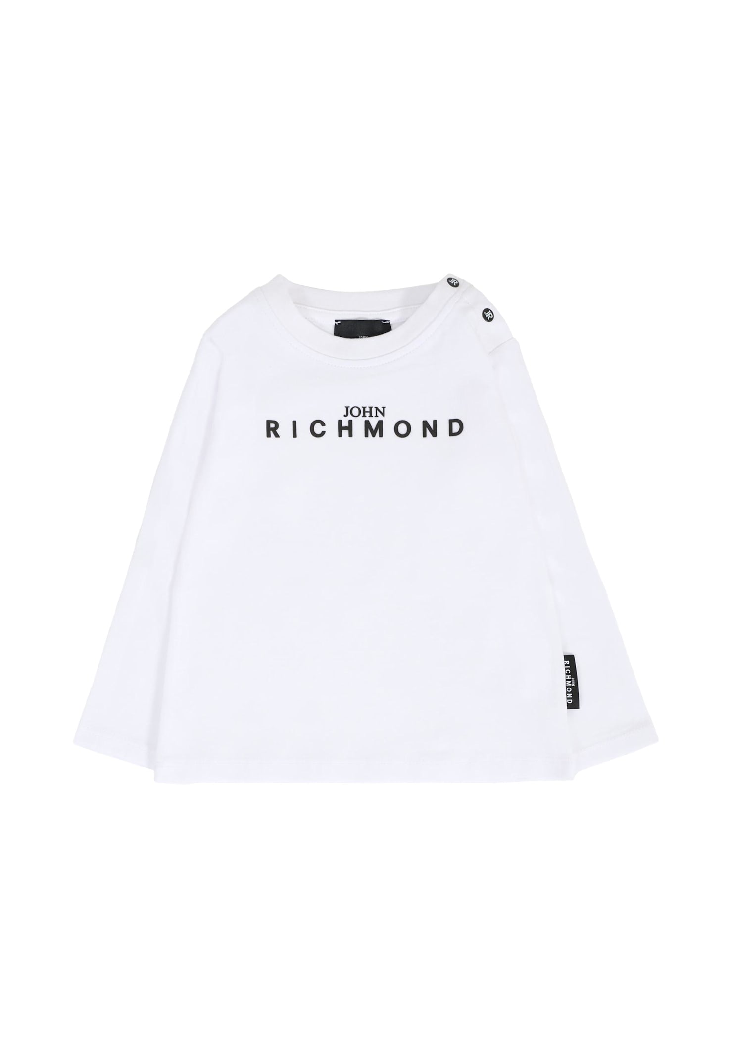Richmond White T-shirt For Babykids With Logo