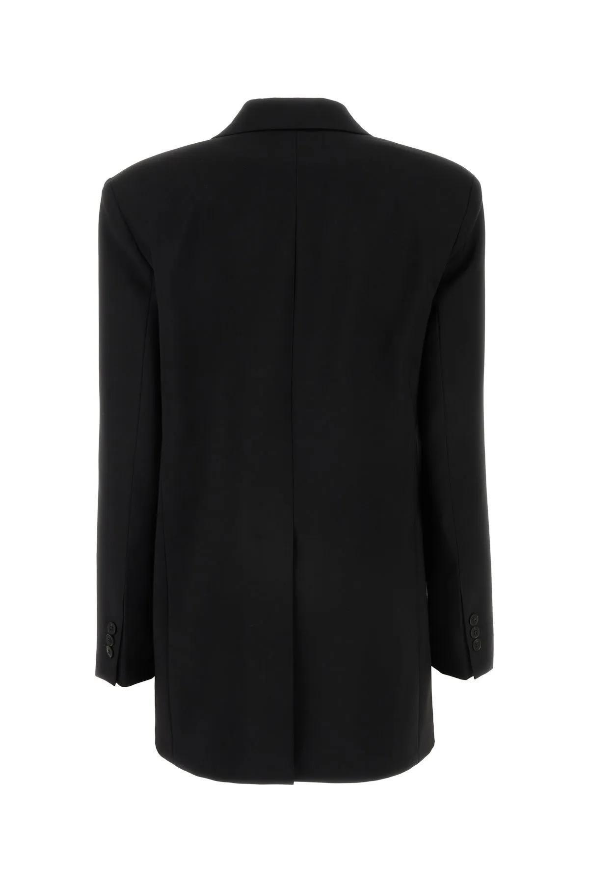 Shop Valentino Black Wool Umbro Blazer In Nero