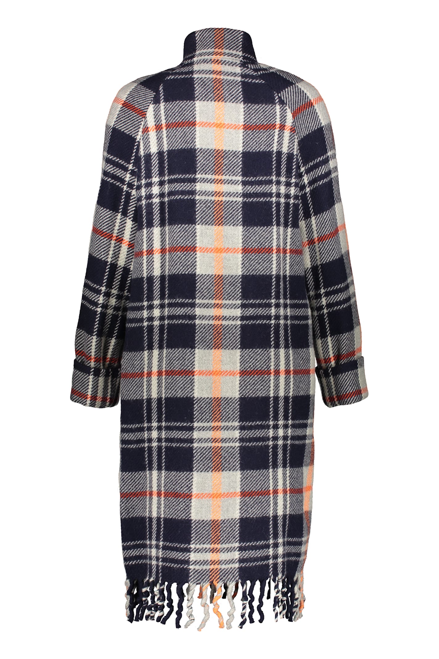 Kenzo Woman Coat Midnight Blue Size 4 Wool In Blue