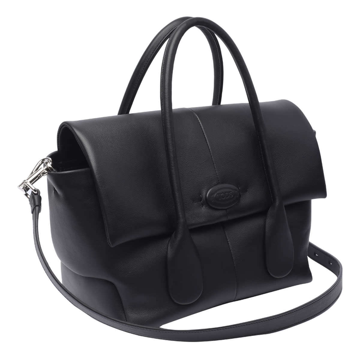 Shop Tod's Athena Handbag In Nero