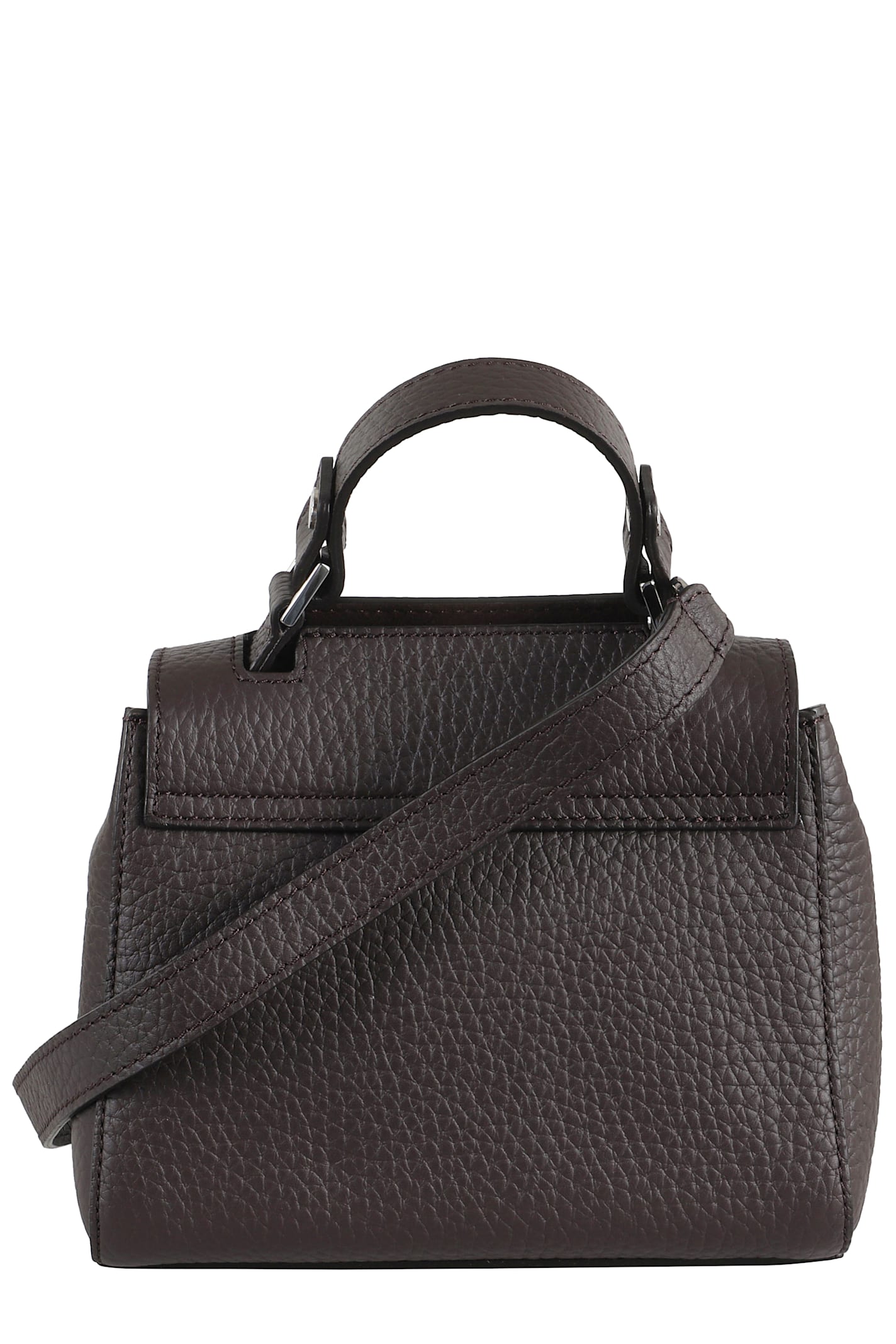 Orciani Borsa Sveva Soft Mini A Mano In Brown