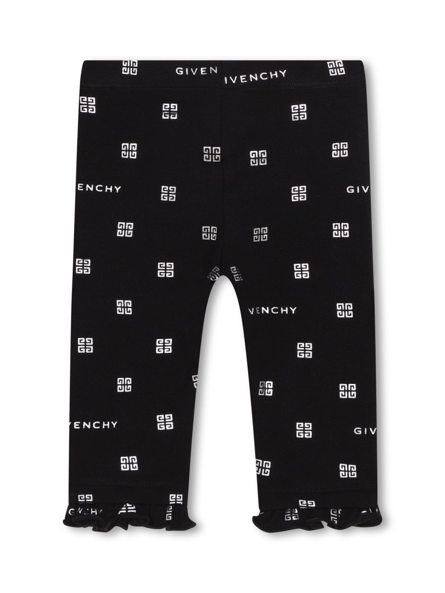 Givenchy Baby Girls Logo Leggings In Black