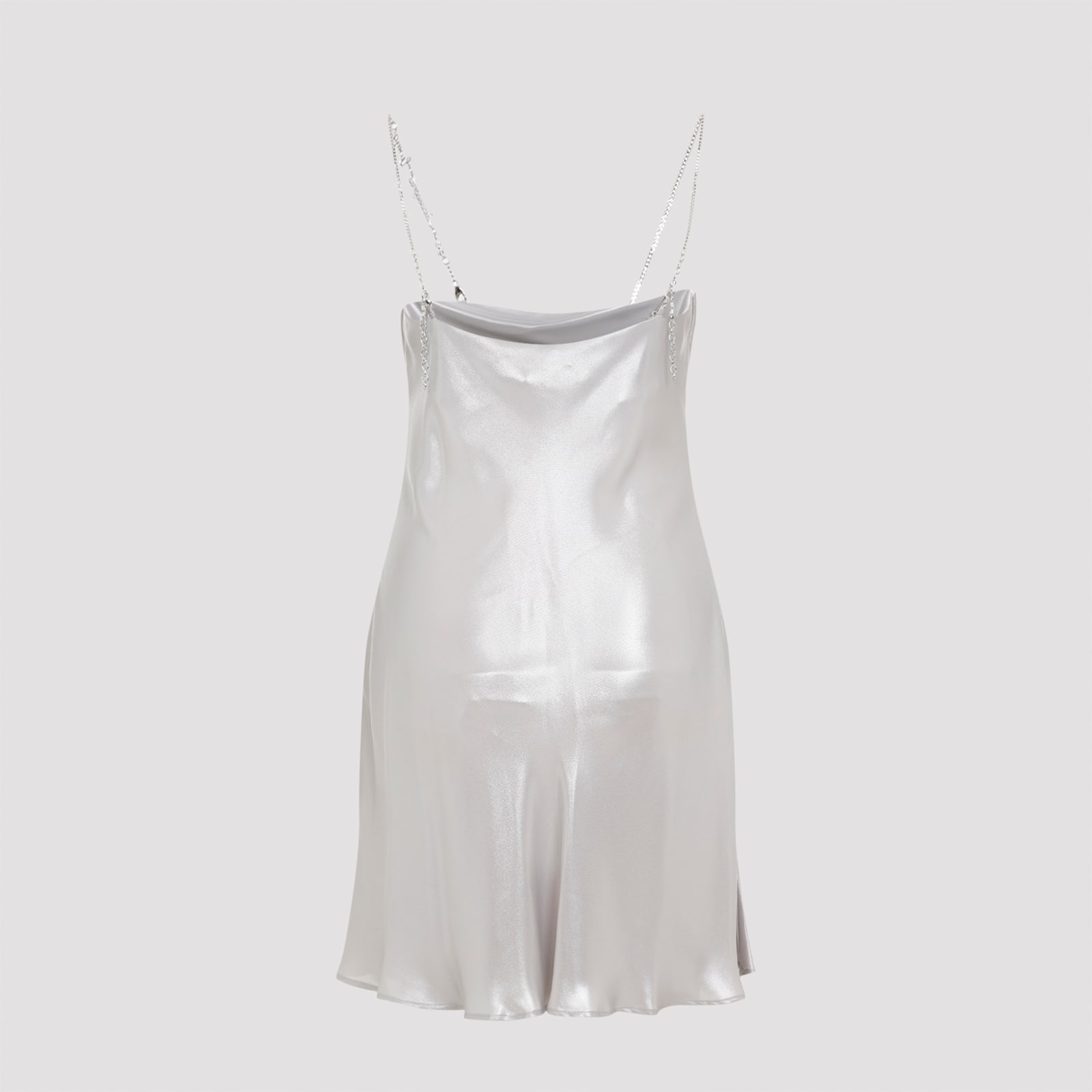 Shop Diesel D-minty Mini Dress In D Silver