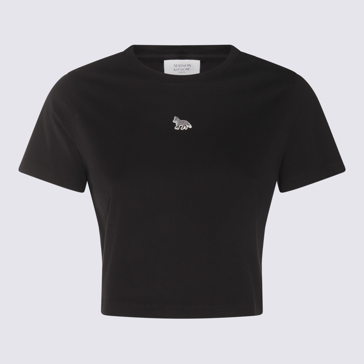 Maison Kitsuné Black Cotton T-shirt