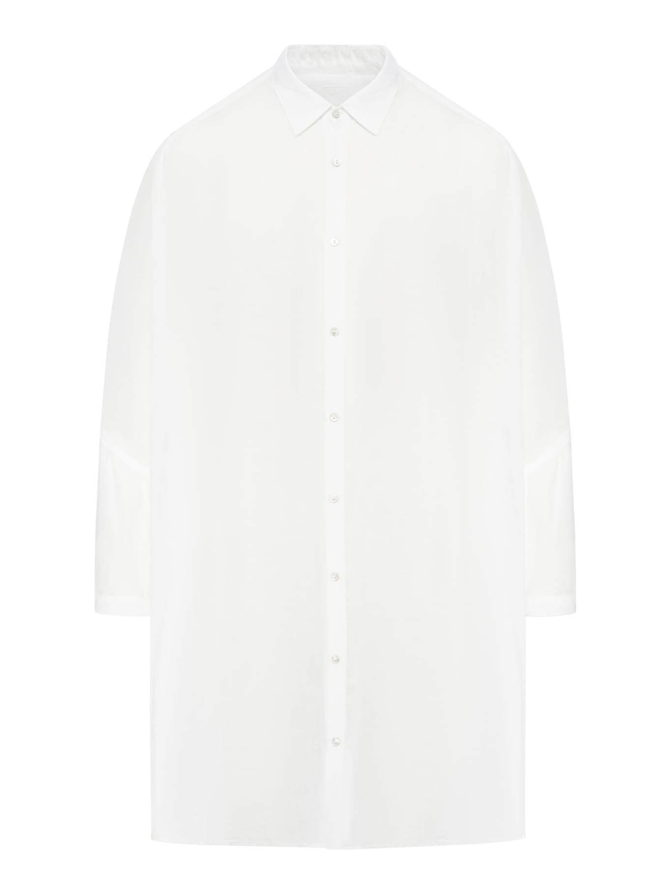 Shop 120% Lino Short Sleeve Woman Shirt In White