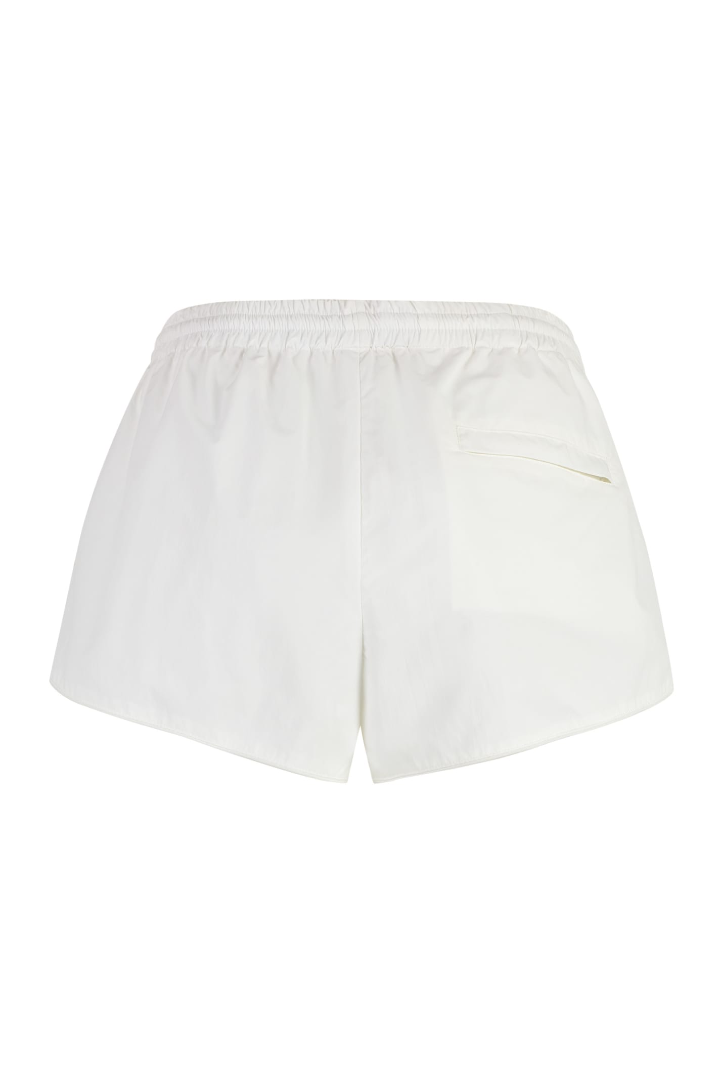 Shop Alexander Wang Techno Fabric Shorts In White