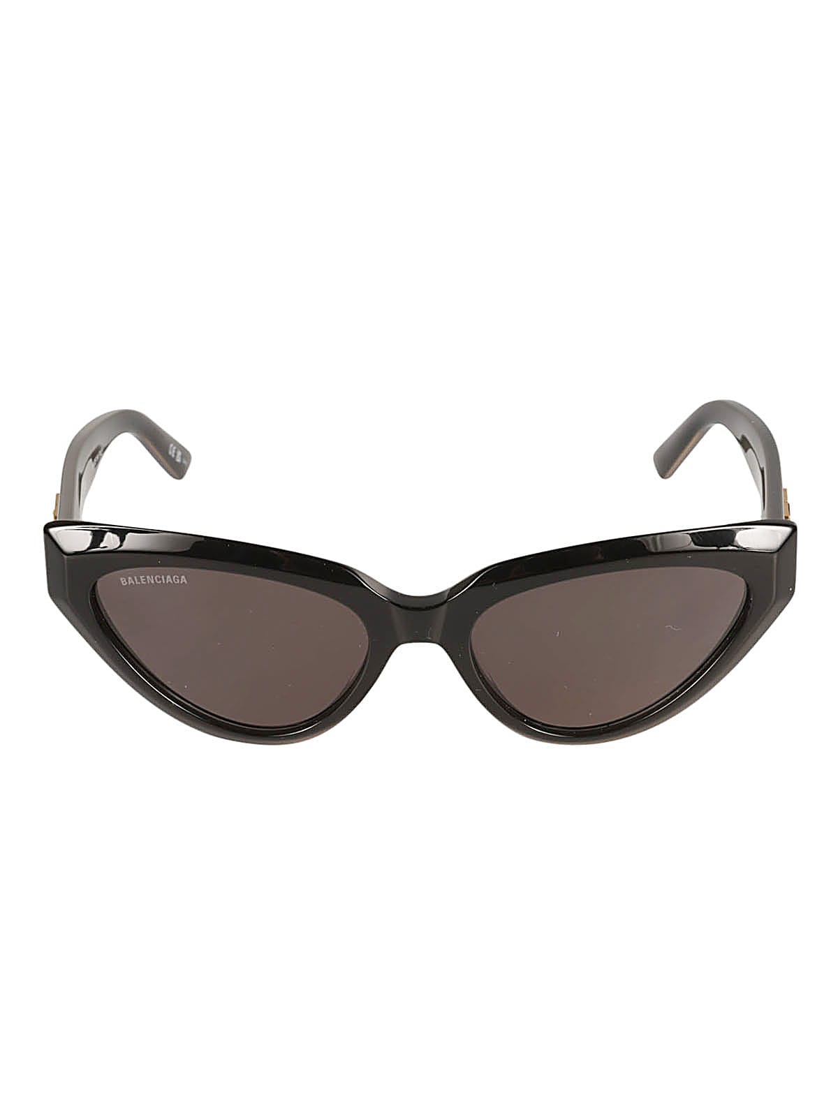 Balenciaga Bb Plaque Cat Eye Frame Glasses In Black/grey