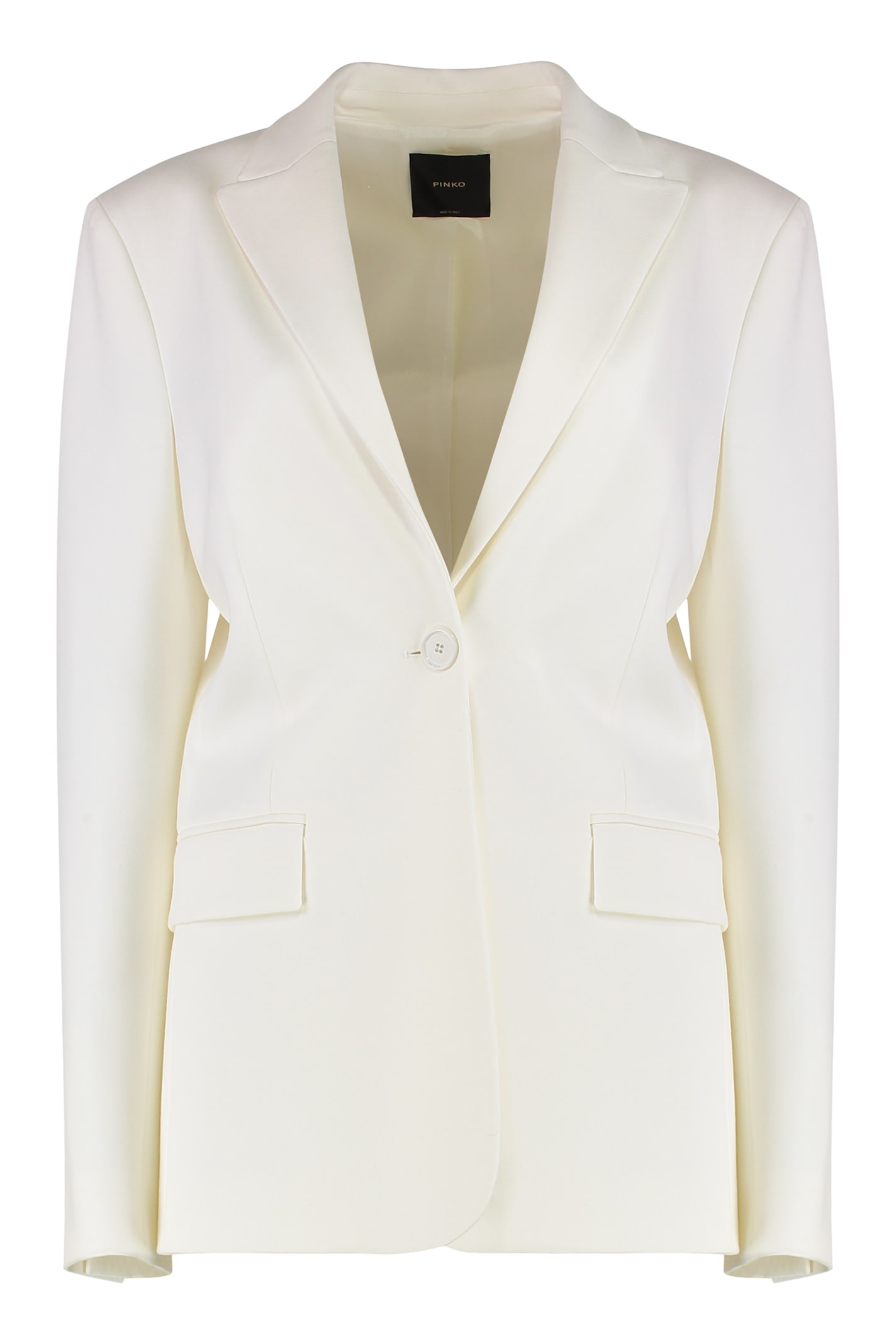 Pinko Single-button Blazer In Animal Print