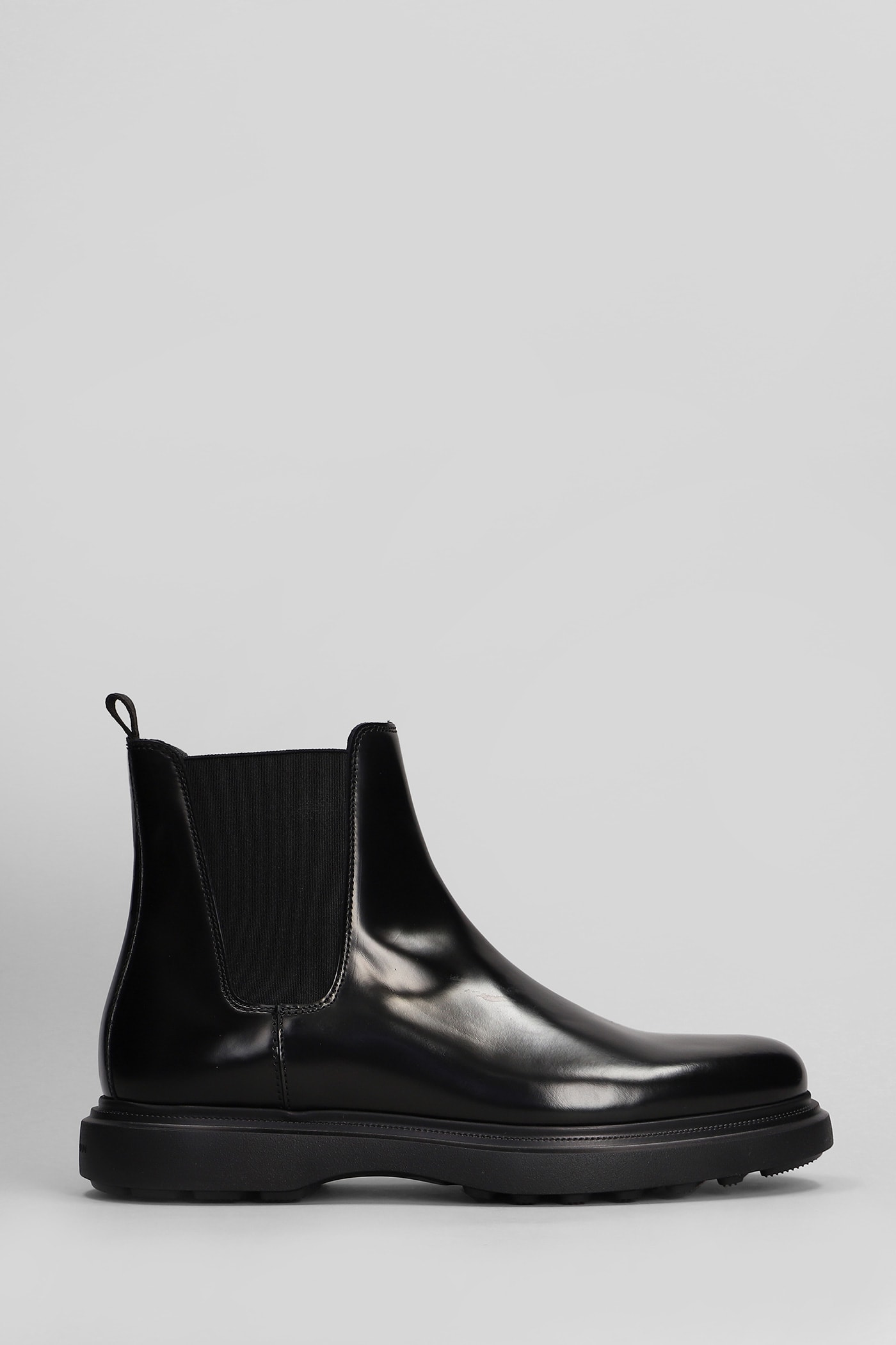 Amos Ankle Boots In Black Leather