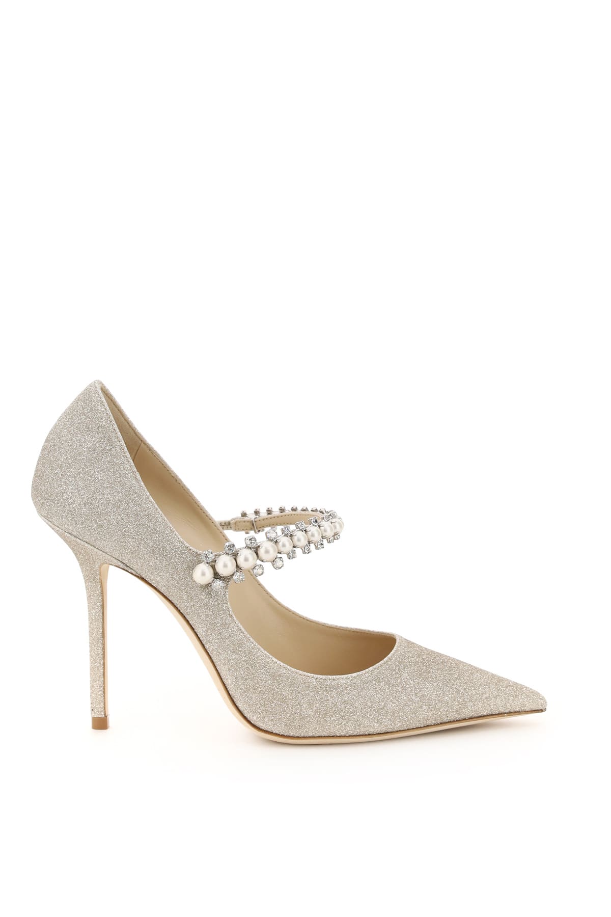Jimmy Choo Baily Glitter Pumps With Crystals