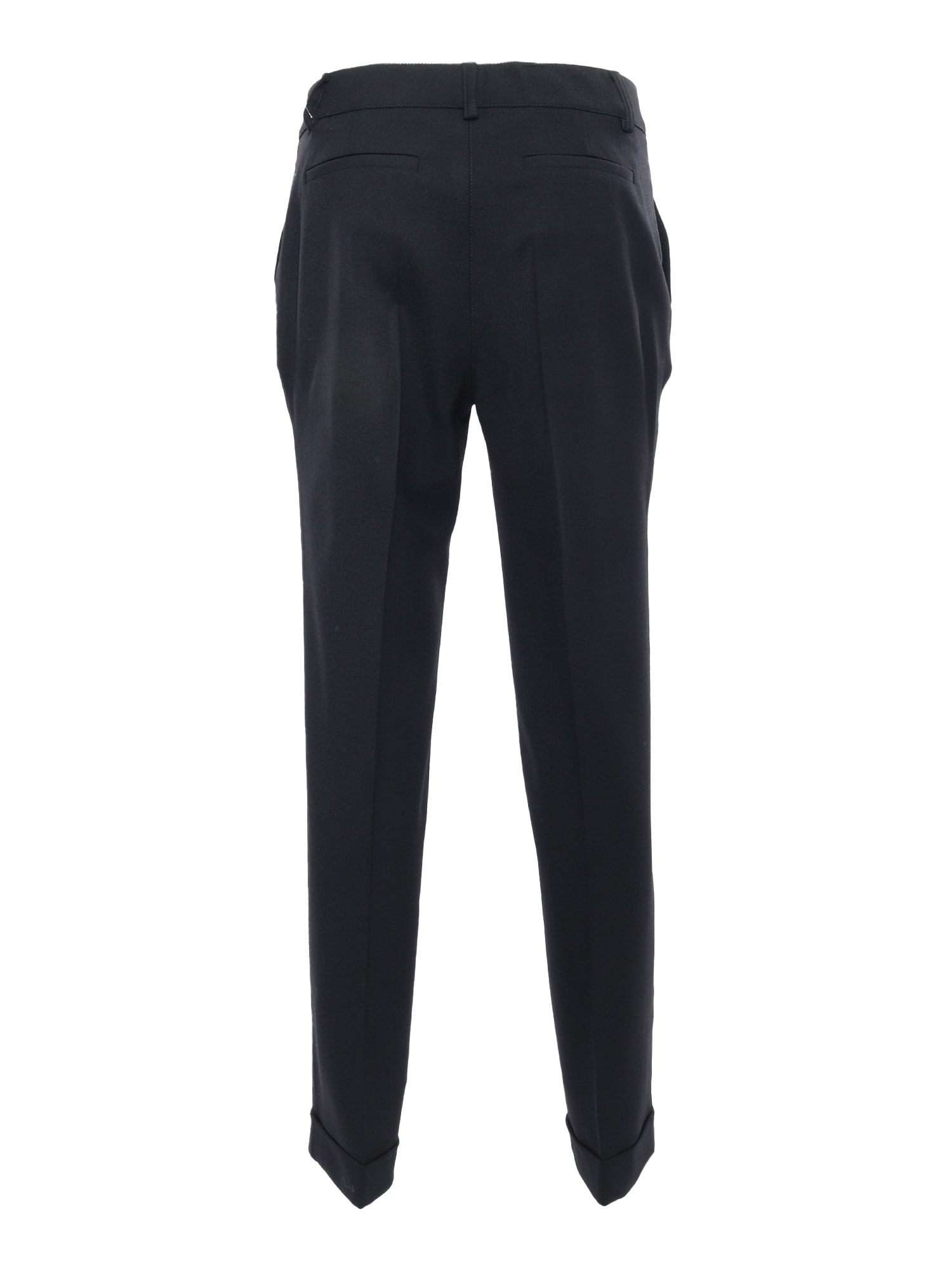 P.a.r.o.s.h Liliuxy Flared Trousers In Black