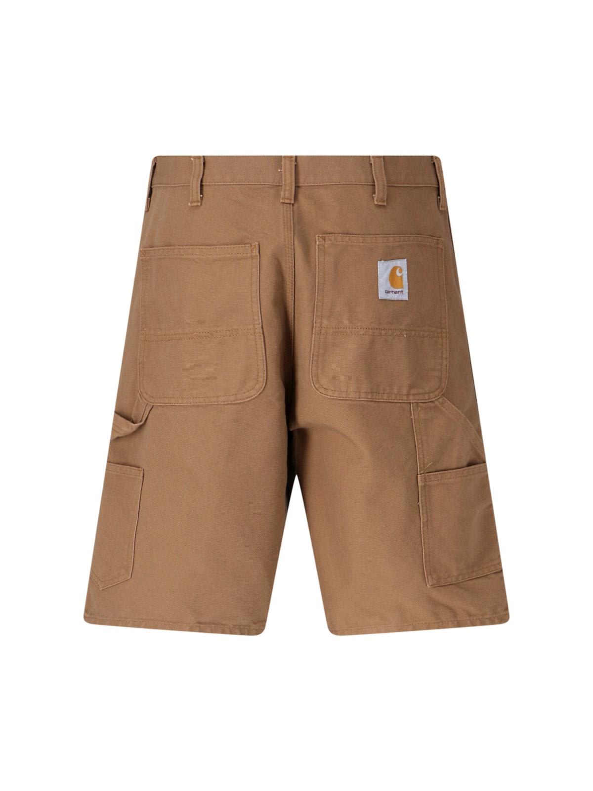 Carhartt Dearborn Canvas Single-knee Shorts In Brown