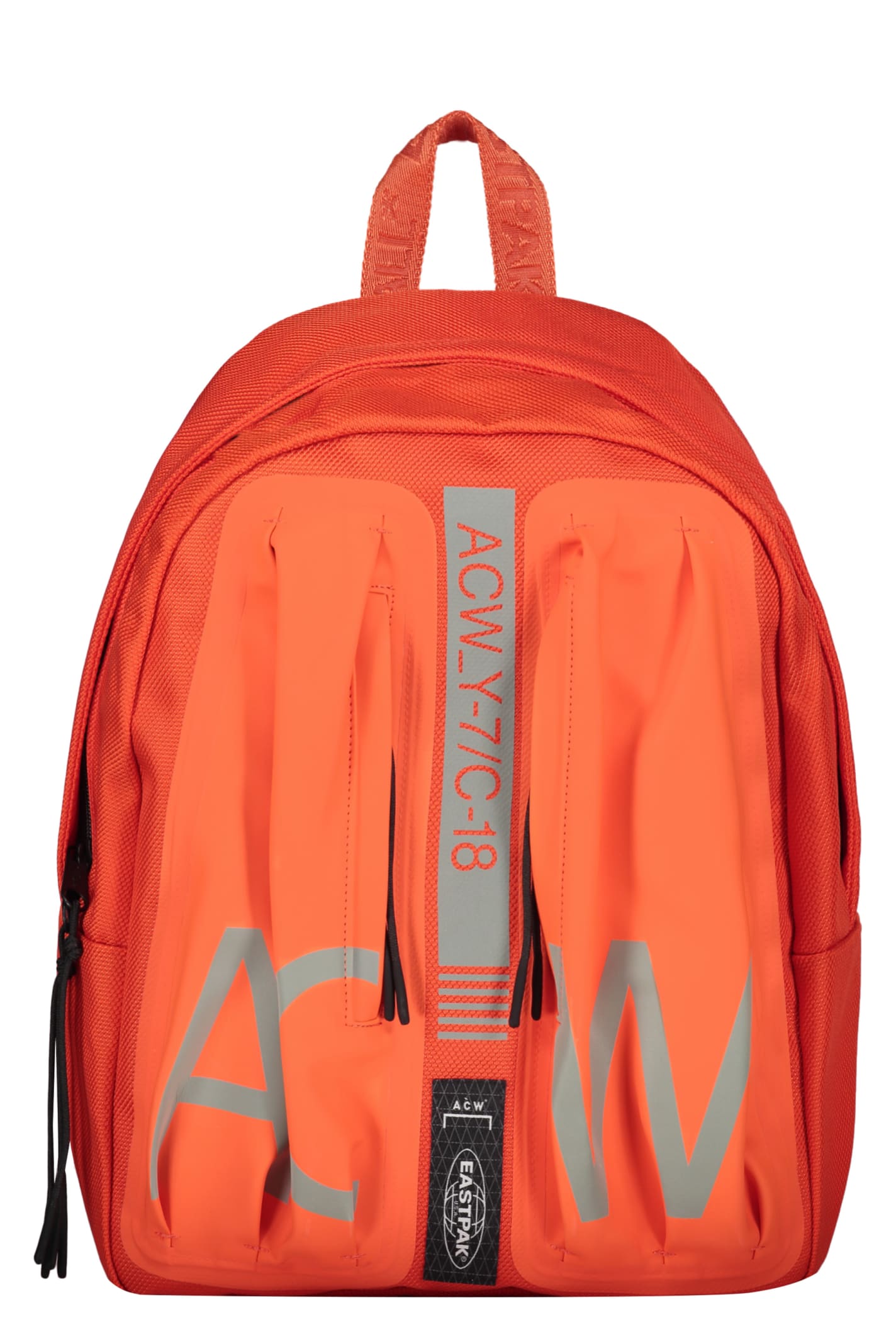 Shop A-cold-wall* Logo Print Backpack In Orange