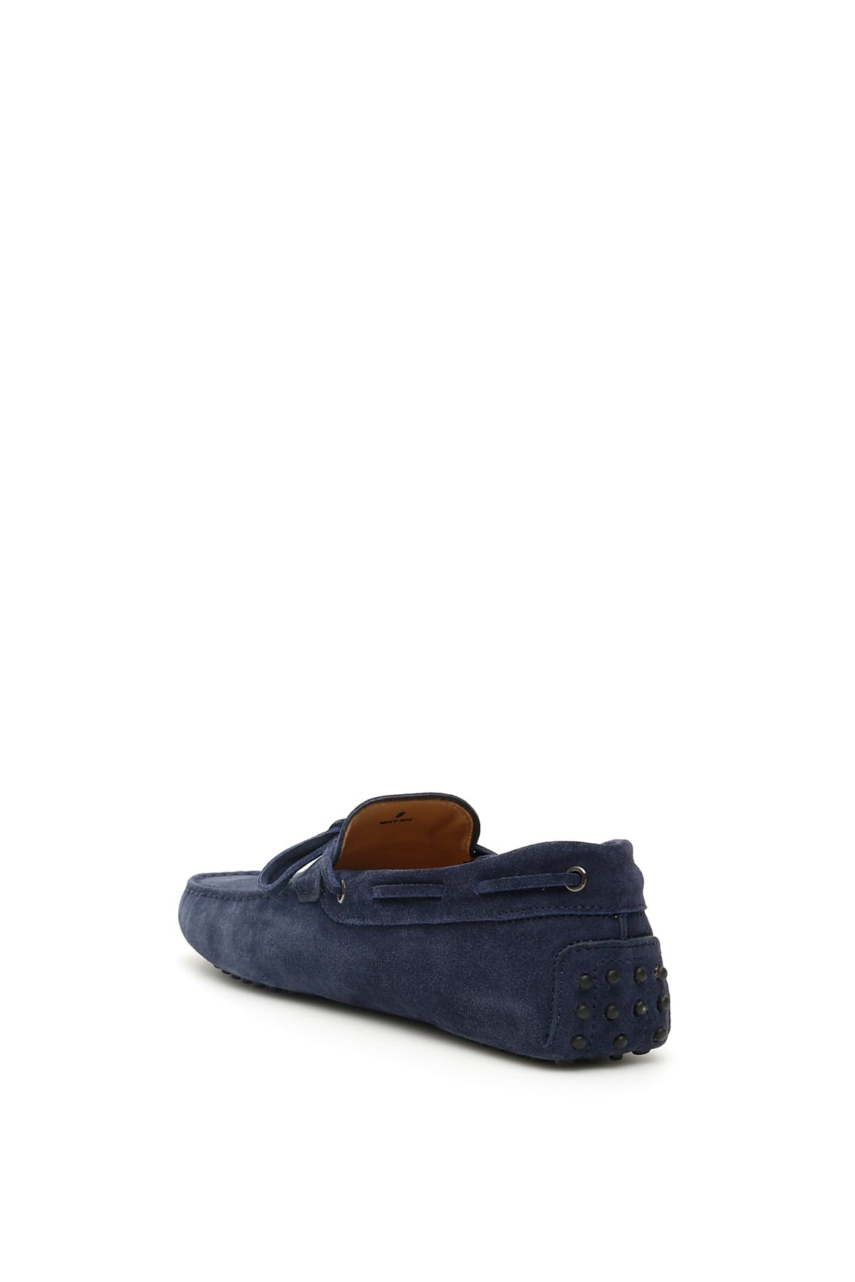 Shop Tod's Gommino Loafers With Laces In Navy