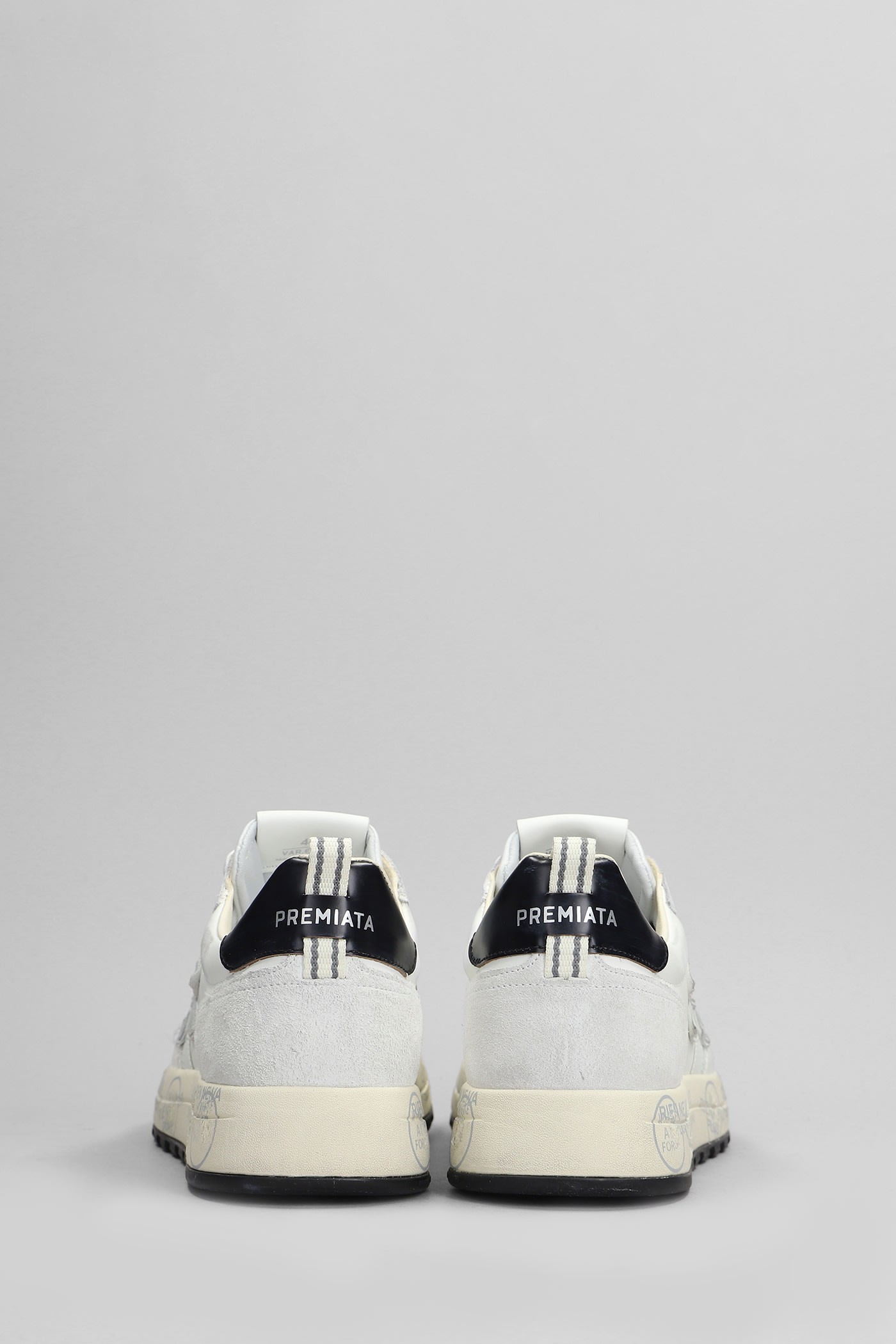 Shop Premiata Nous Sneakers In White Leather