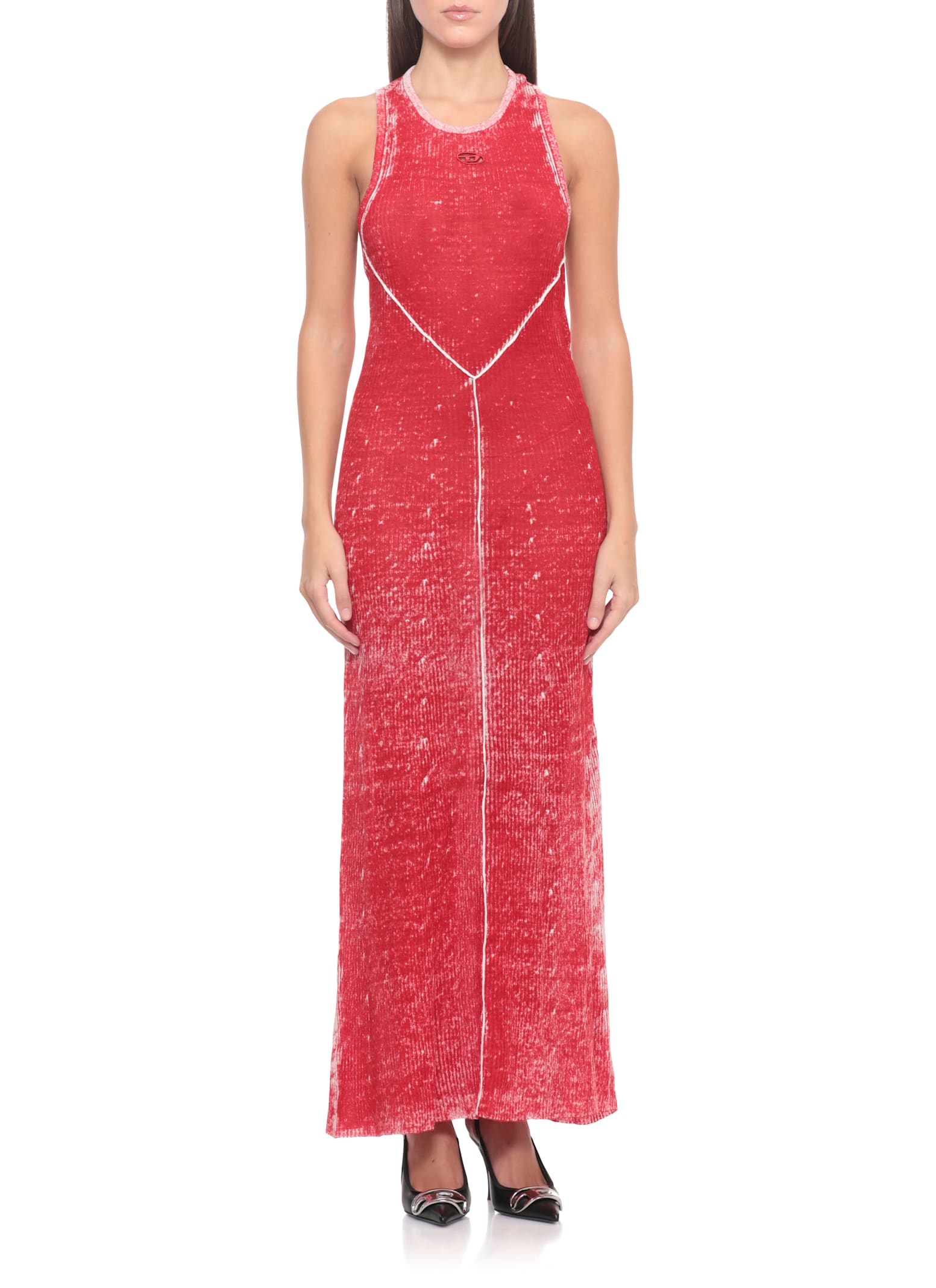 Diesel Rab Dress In Red