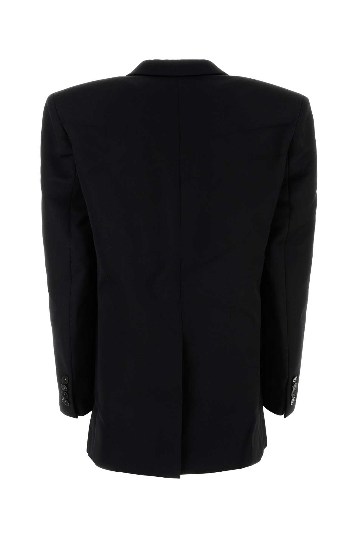 Stella Mccartney Iconic Regular Wool Blazer Jacket In Black