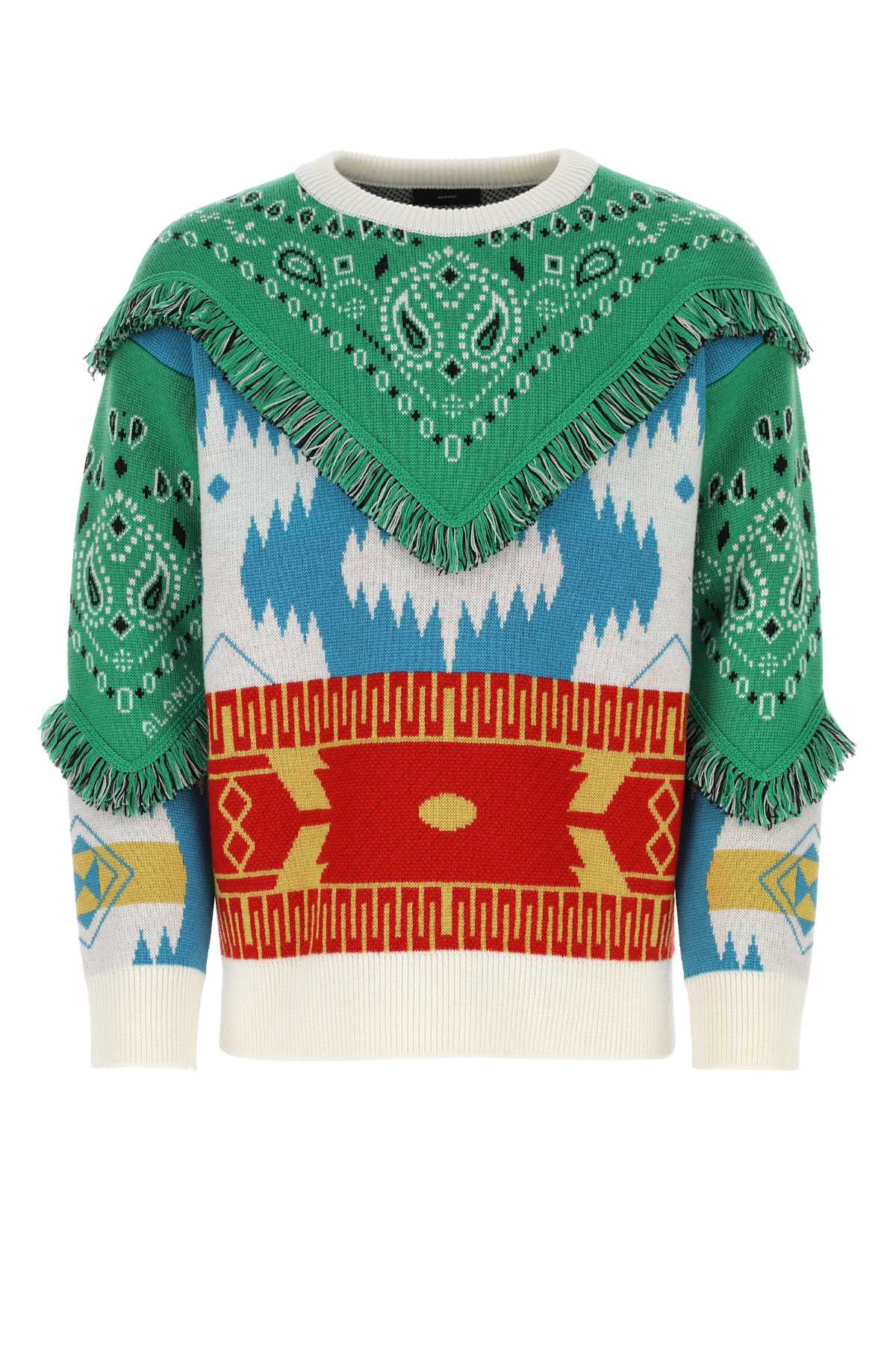 Embroidered Wool Icon Sweater