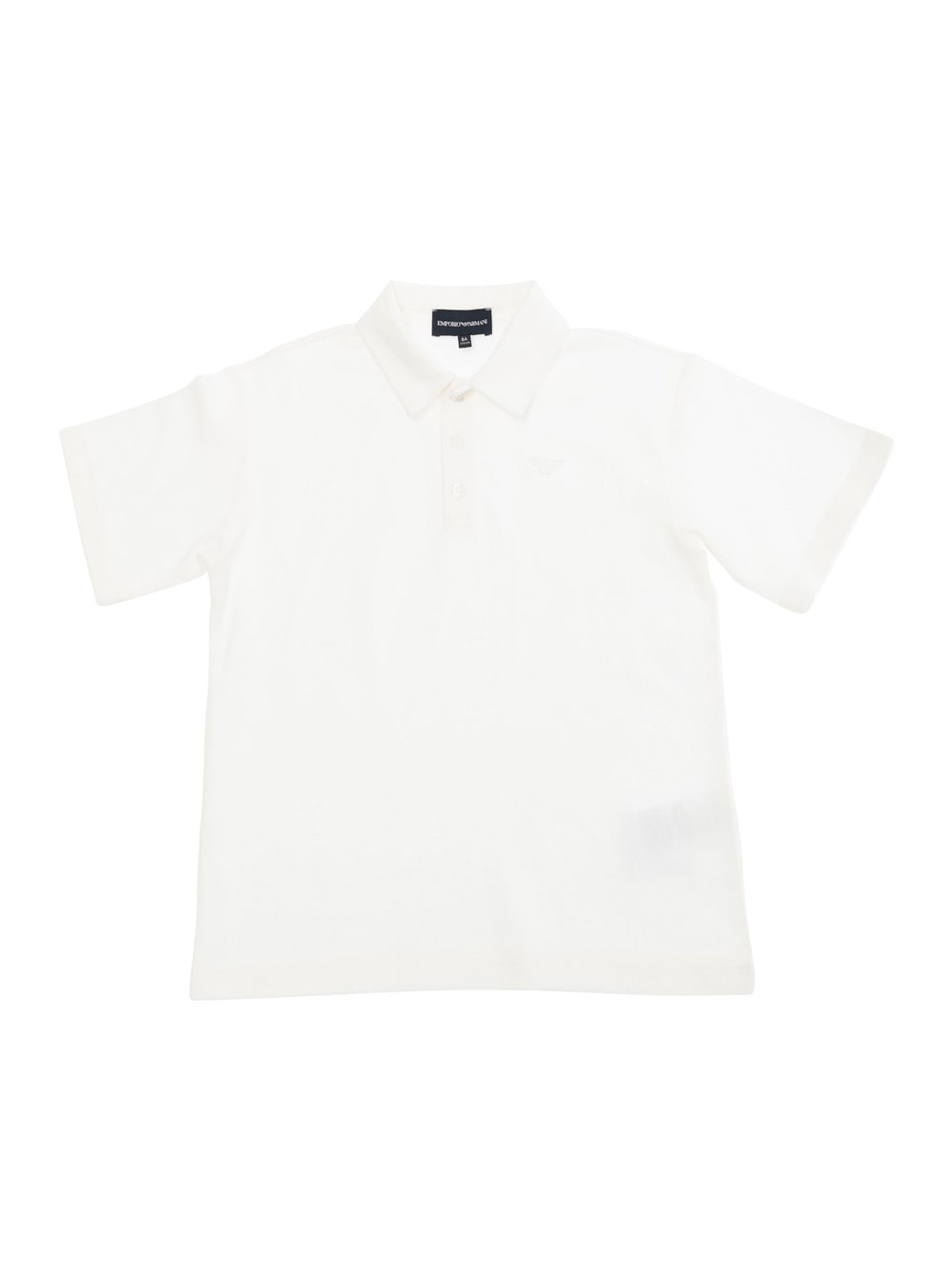 Emporio Armani Short-sleeved Polo Shirt In White