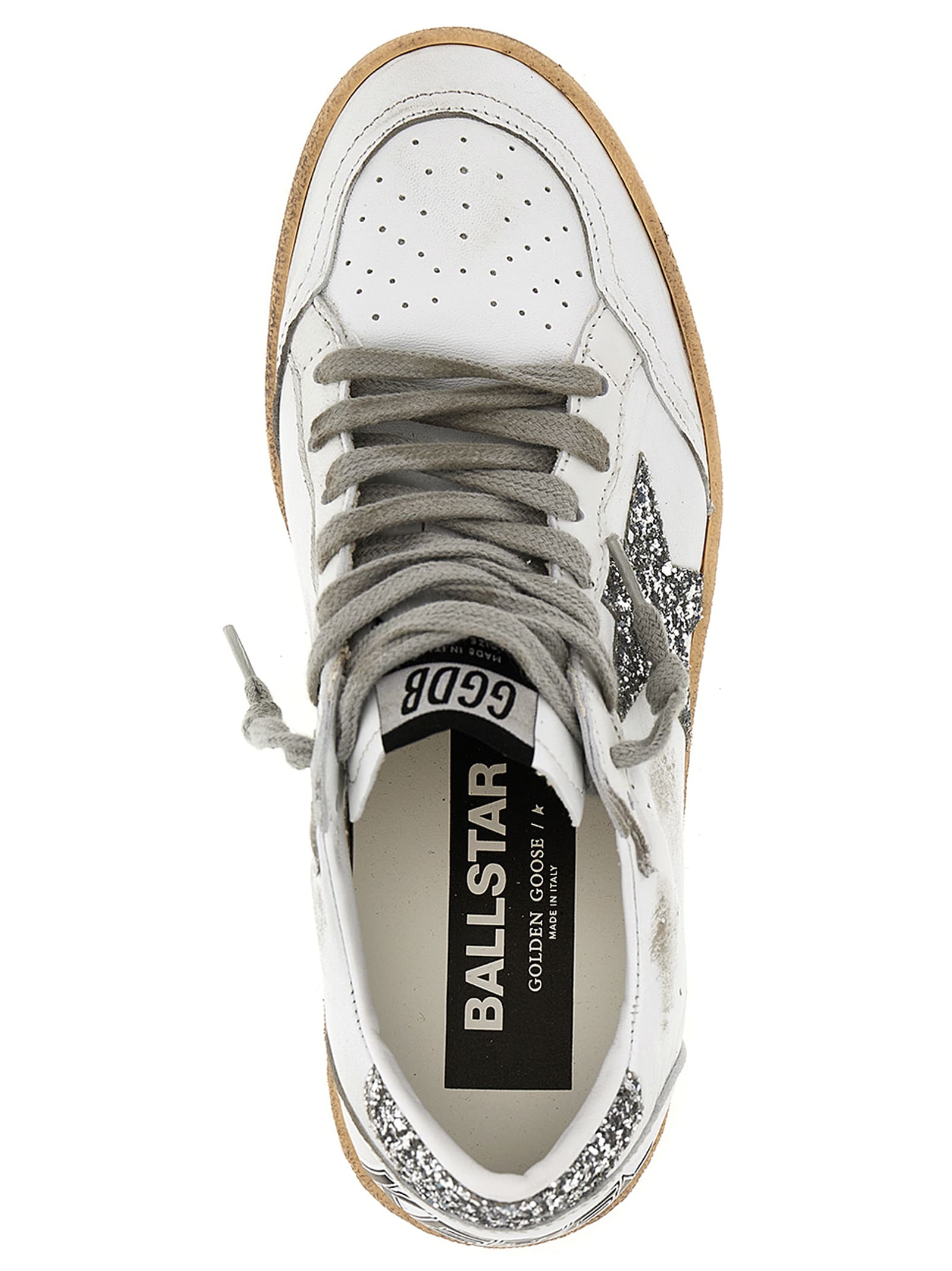 Shop Golden Goose Ball Star Sneakers In White