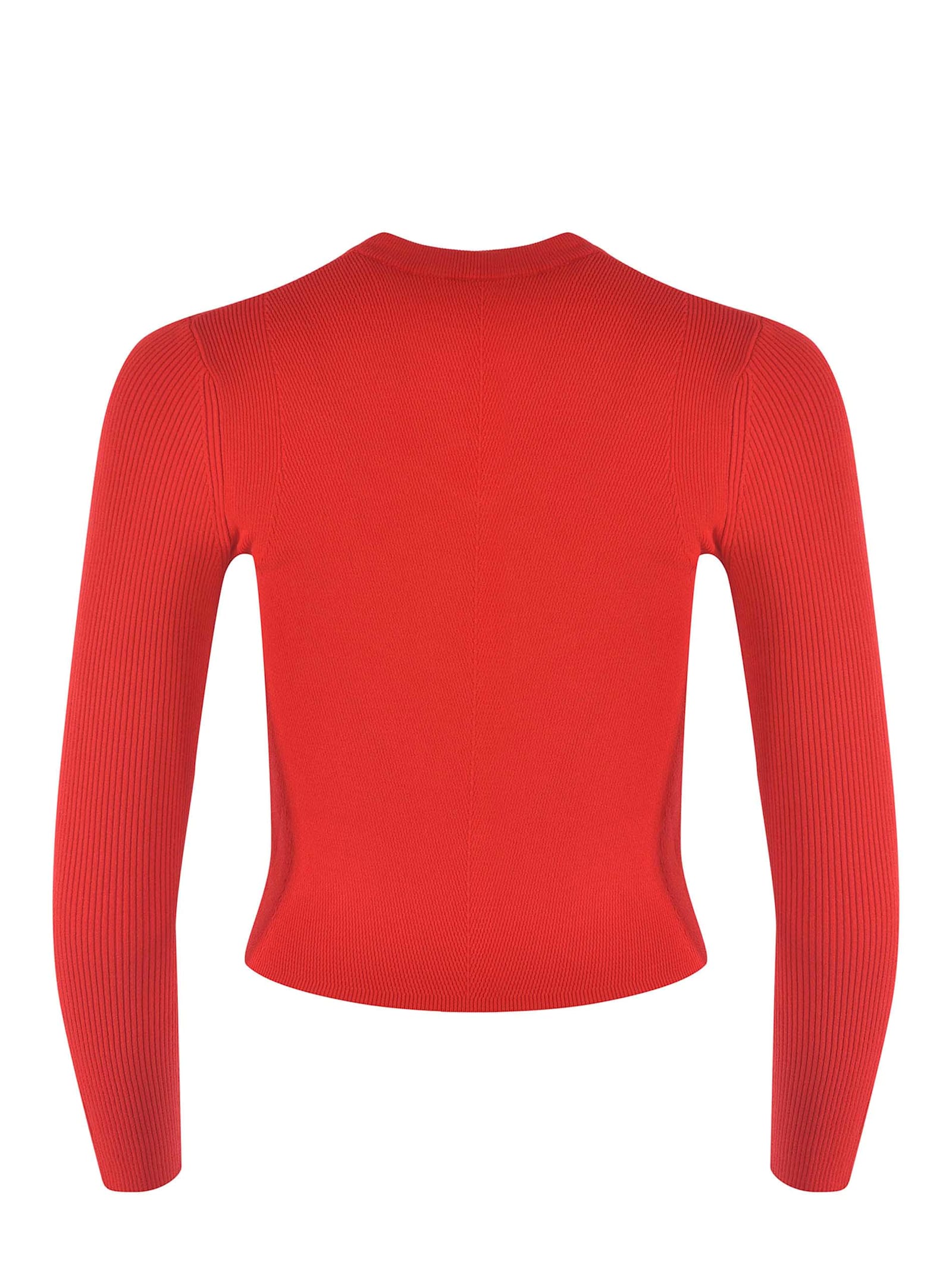 Shop Diesel Sweater  M-valari Made Of Ribbed Knit In Red