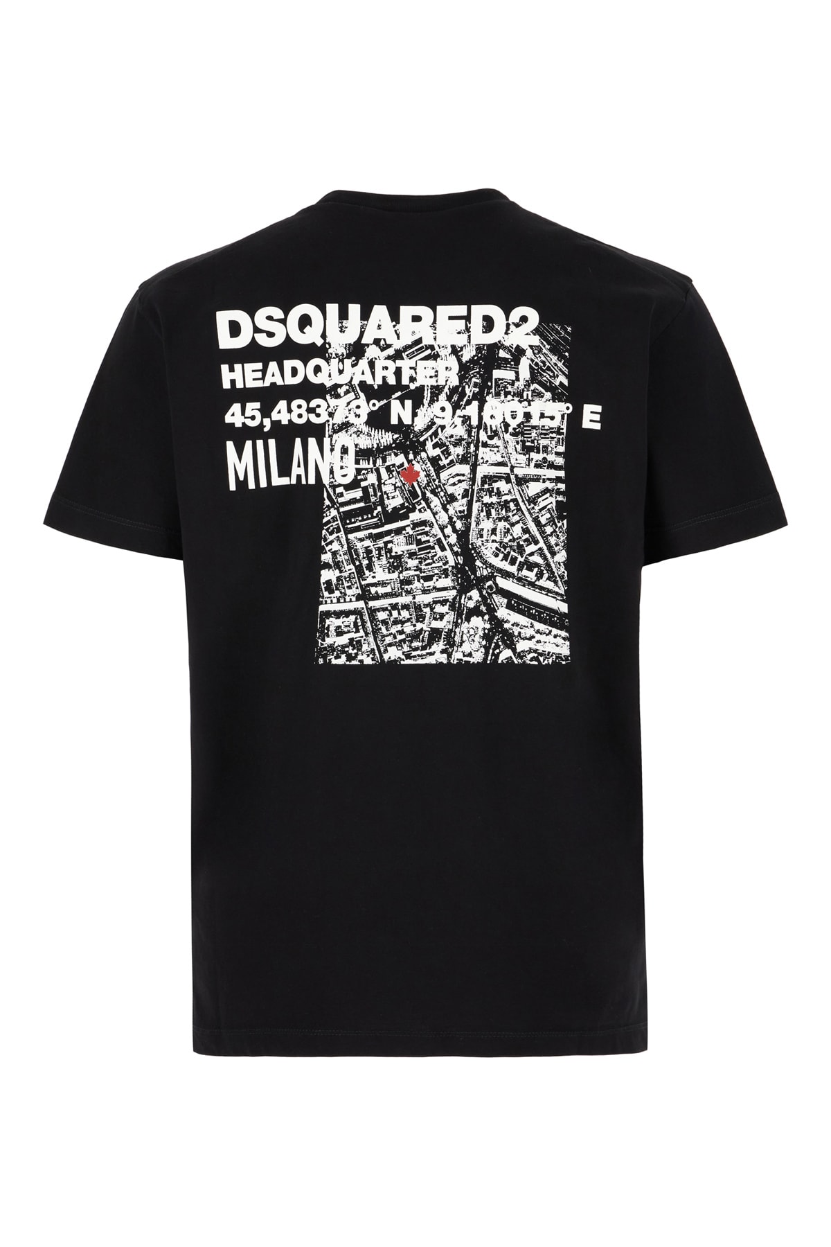 Shop Dsquared2 Black Cotton T-shirt