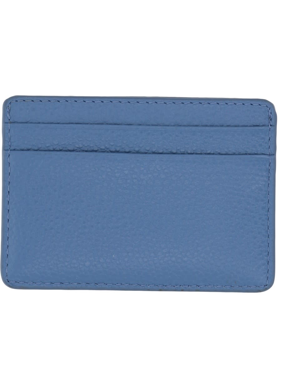Michael Kors Card Holder With Logo In Blue