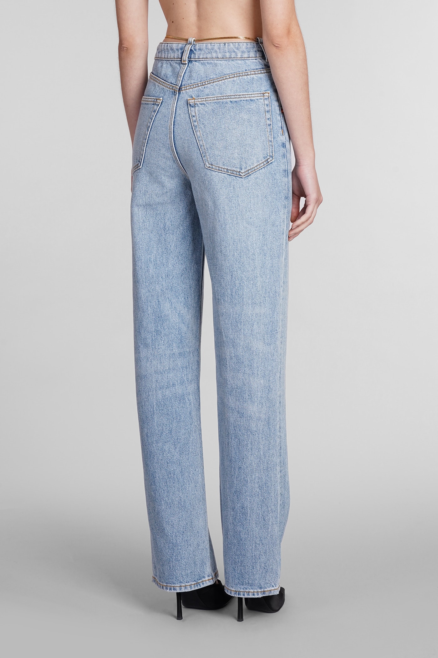 Shop Alexander Wang Jeans In Blue Cotton