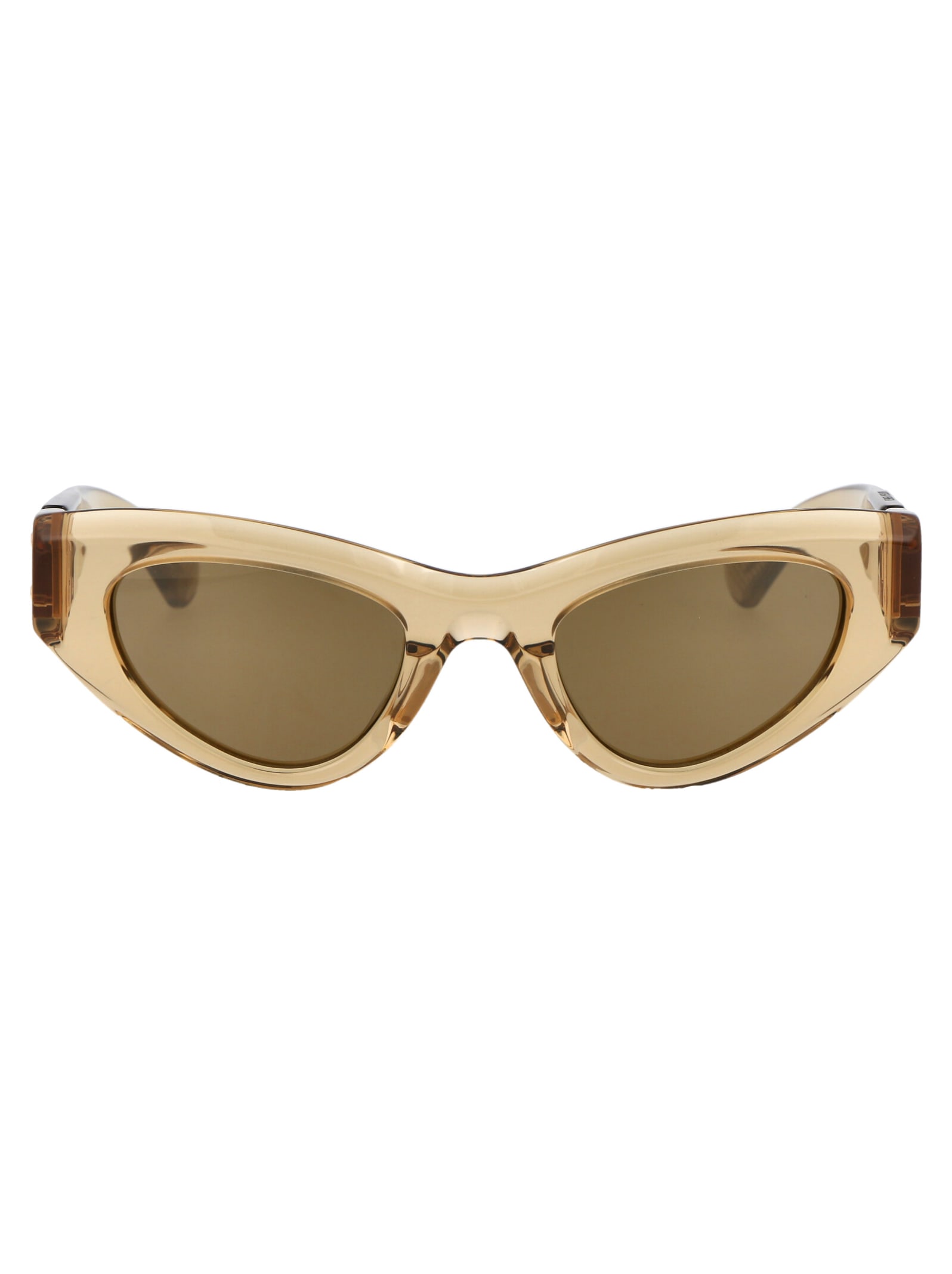 Shop Bottega Veneta Bv1142s Sunglasses In 003 Brown Brown Bronze