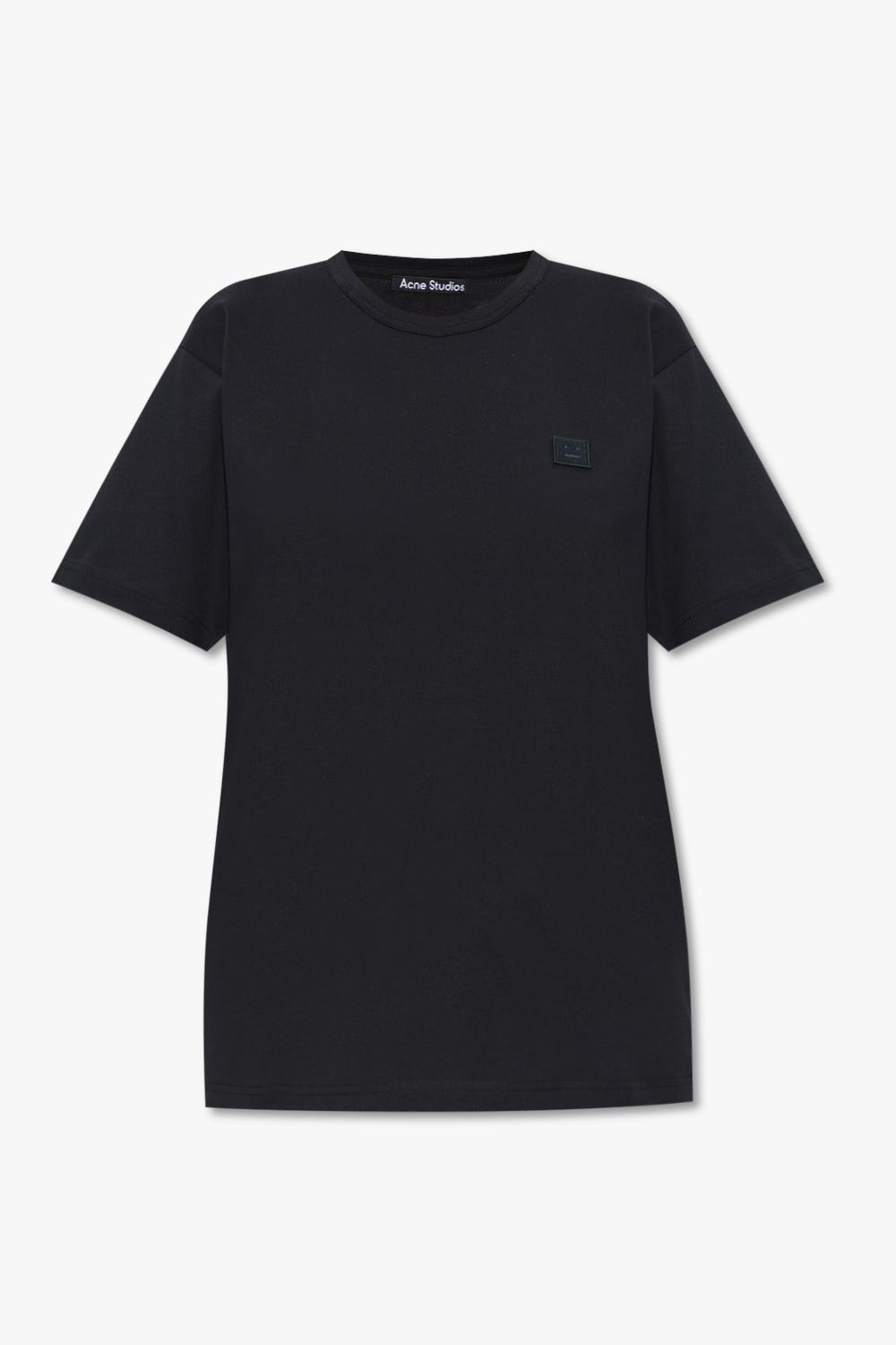 Acne Studios T-shirt With Logo In 900 Black
