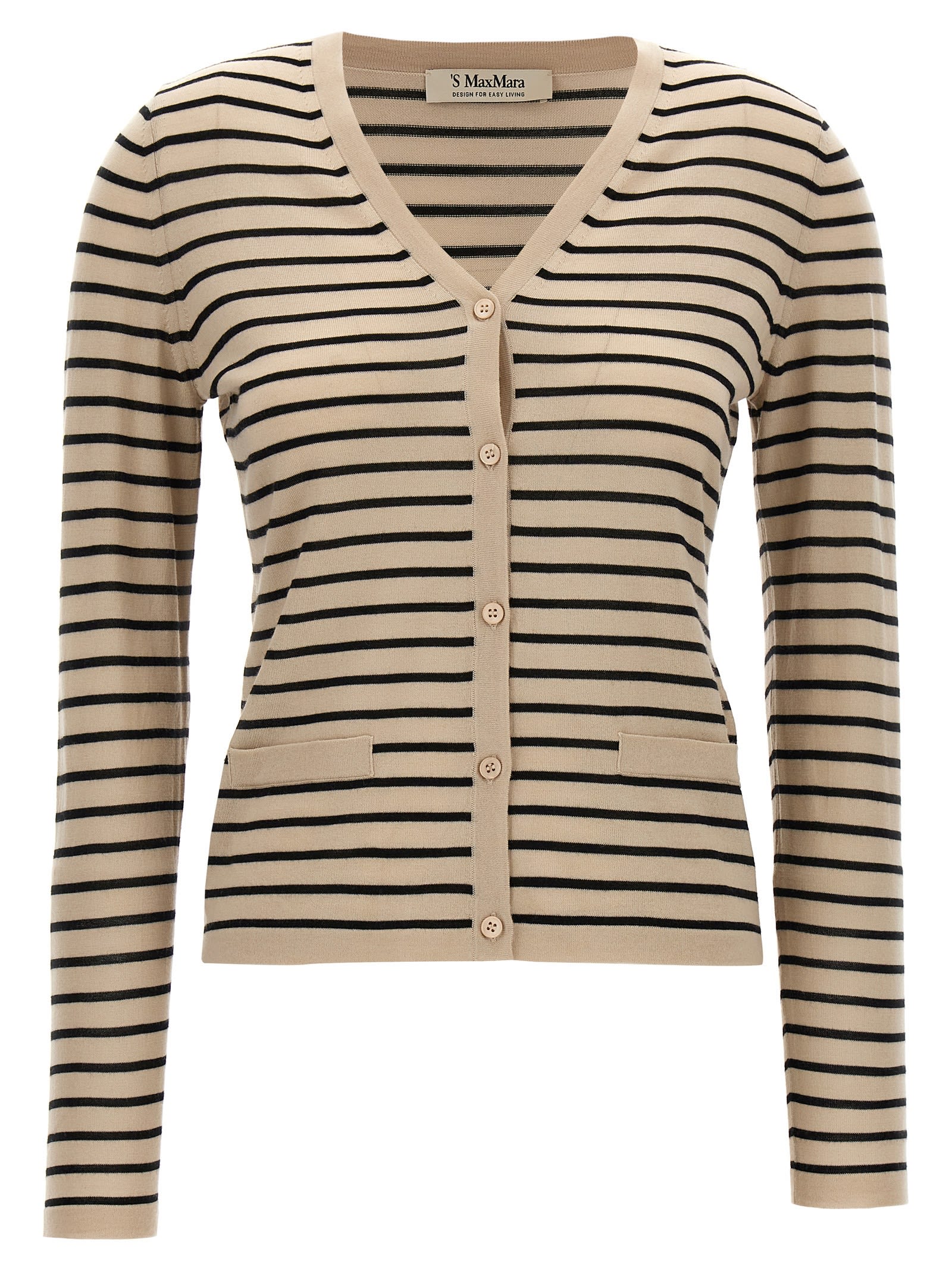 S Max Mara Kenya Cardigan In Beige