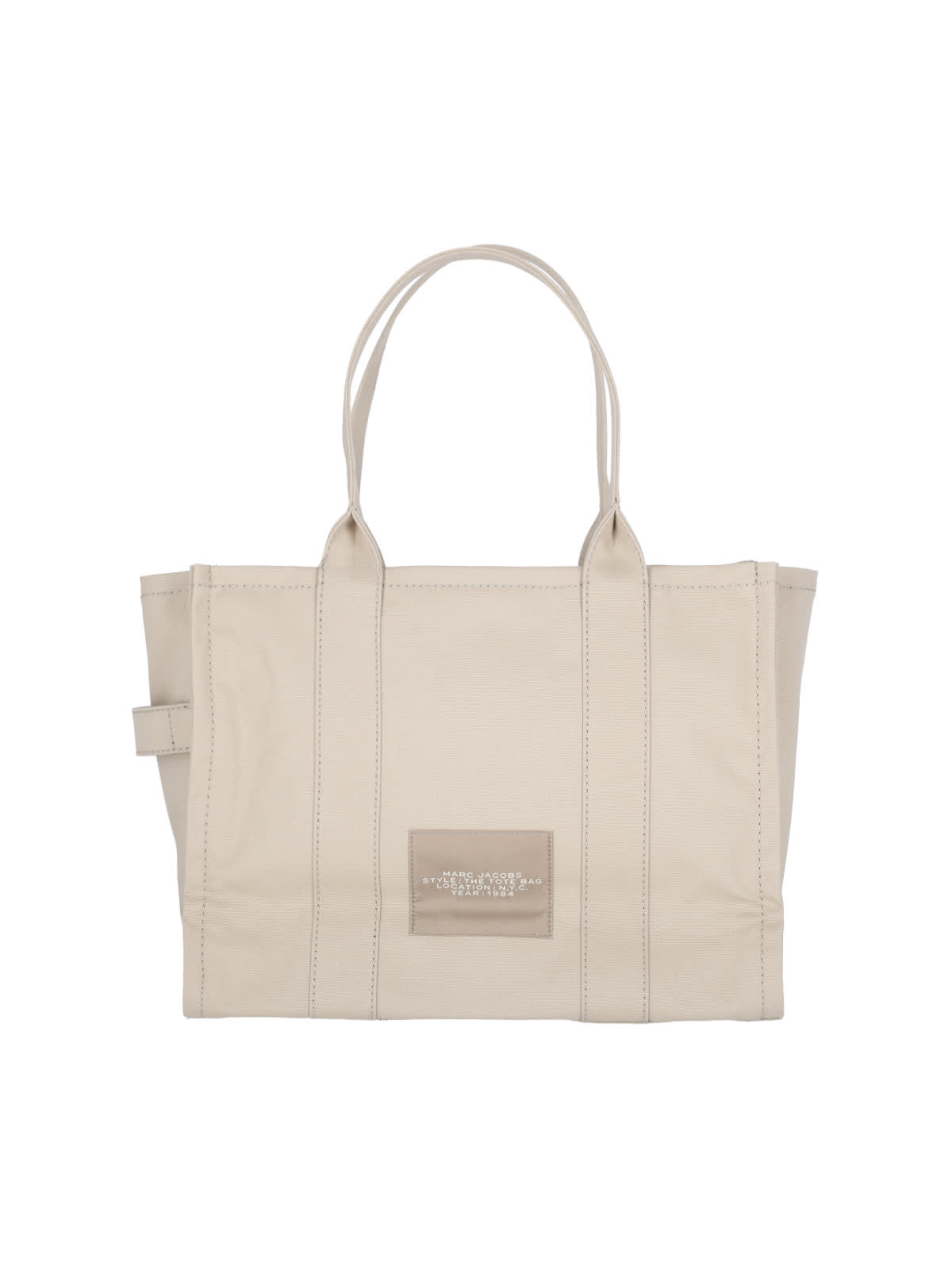 Shop Marc Jacobs The Large Tote Bag In Beige