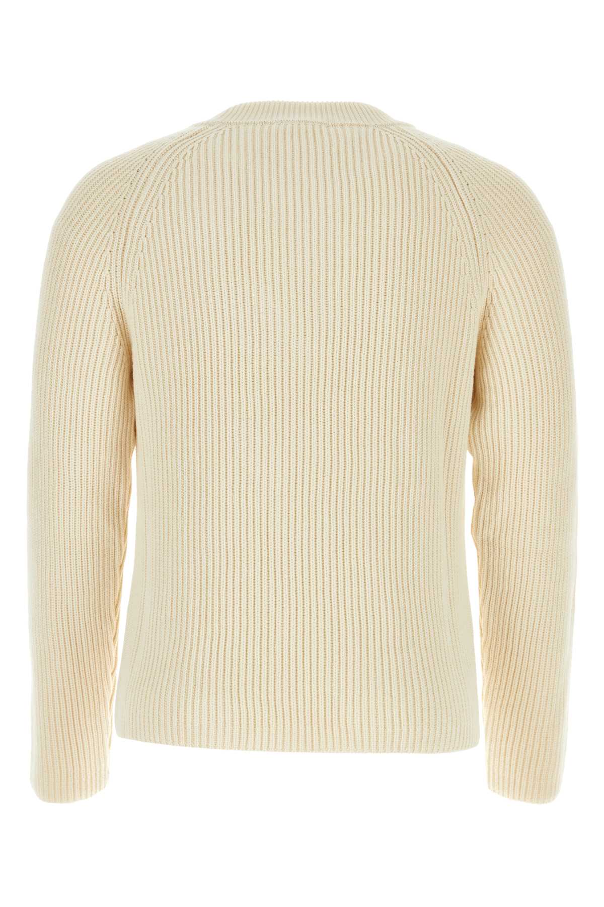 Ami Alexandre Mattiussi Ivory Cotton Blend Sweater