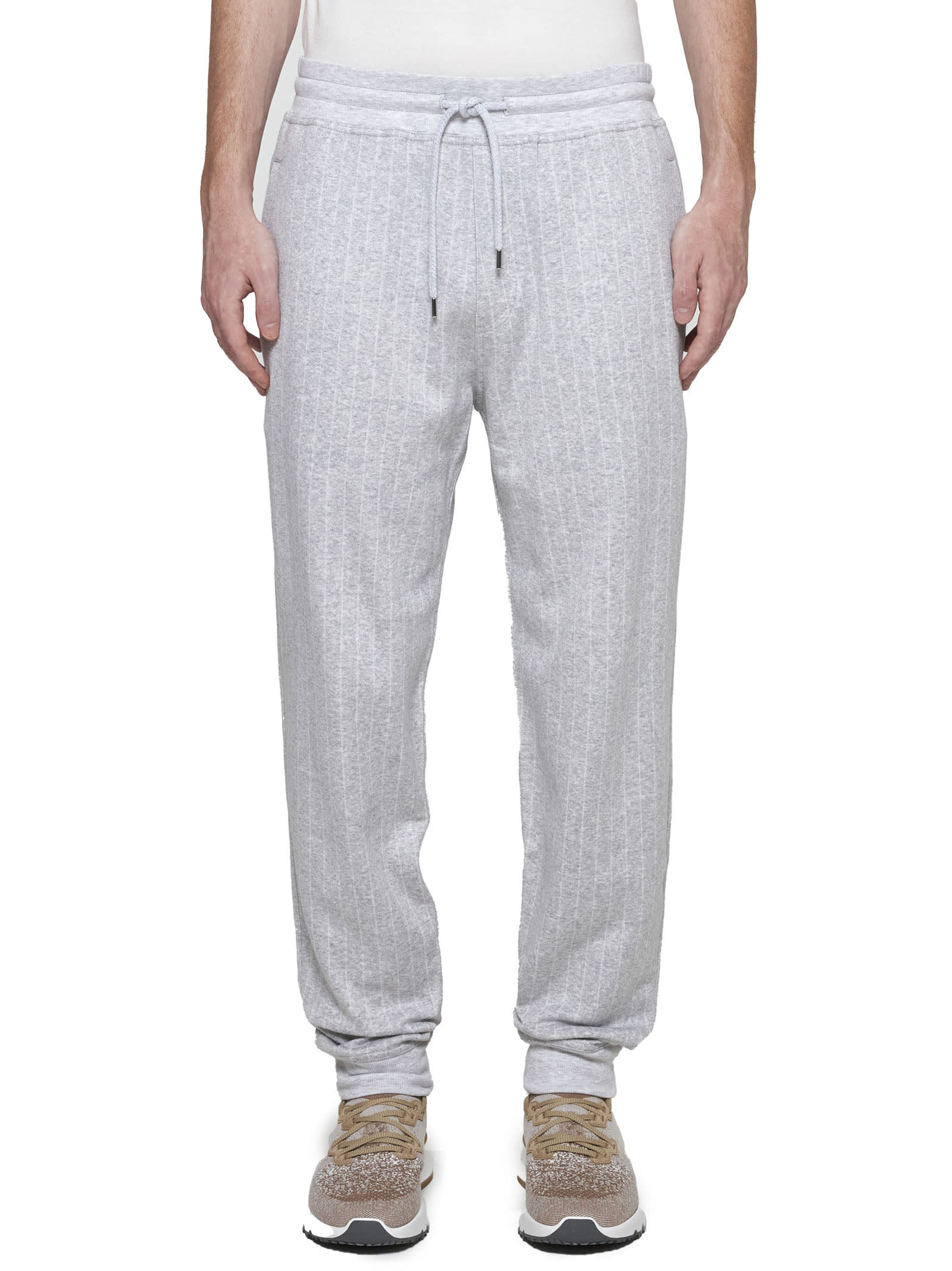 Shop Brunello Cucinelli Pants In Grey