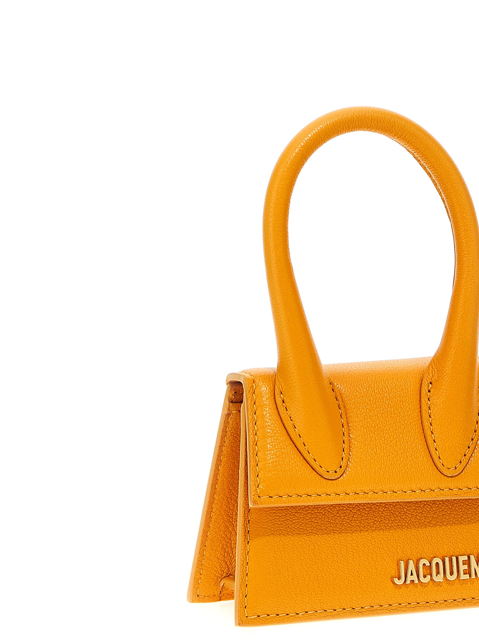 Shop Jacquemus Le Chiquito Handbag In Orange