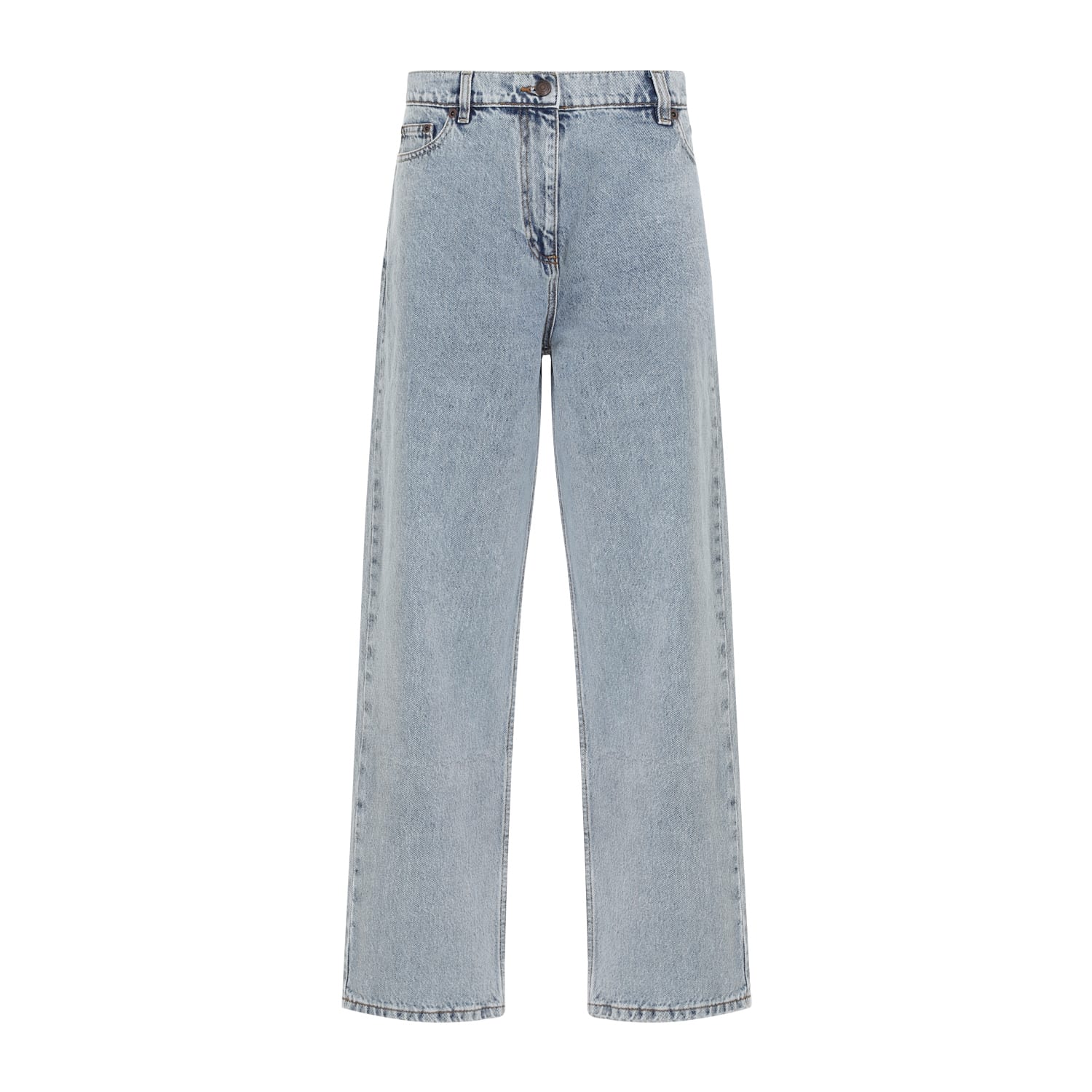 Shop Magda Butrym Denim Jeans In Blue