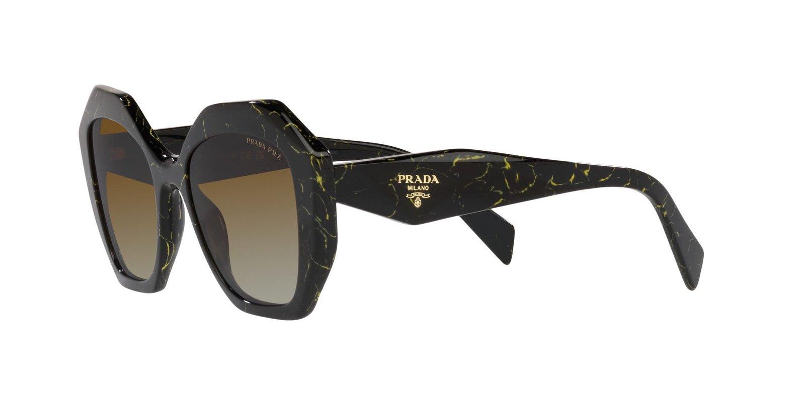 PRADA GEOMETRIC-FRAME SUNGLASSES