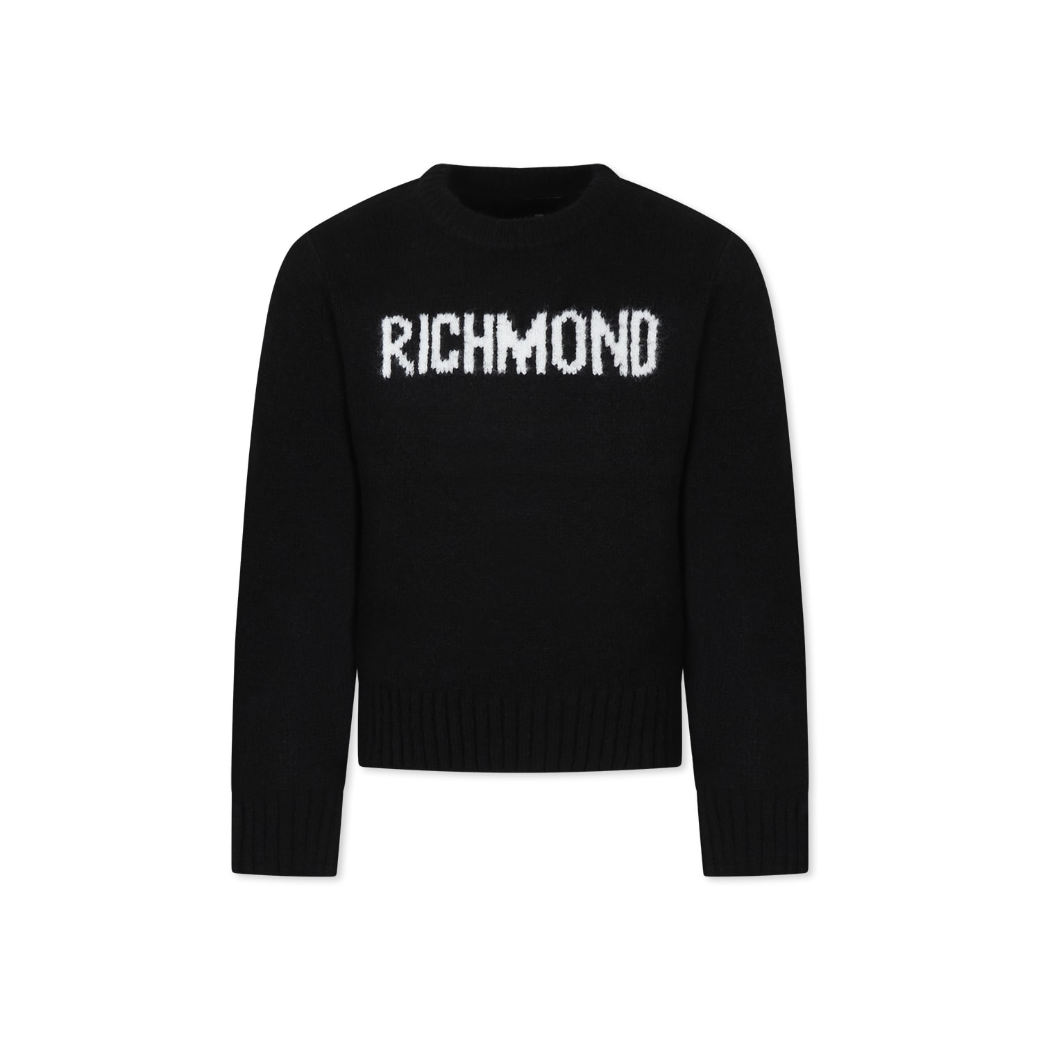 Richmond Black Sweater For Boy In Black